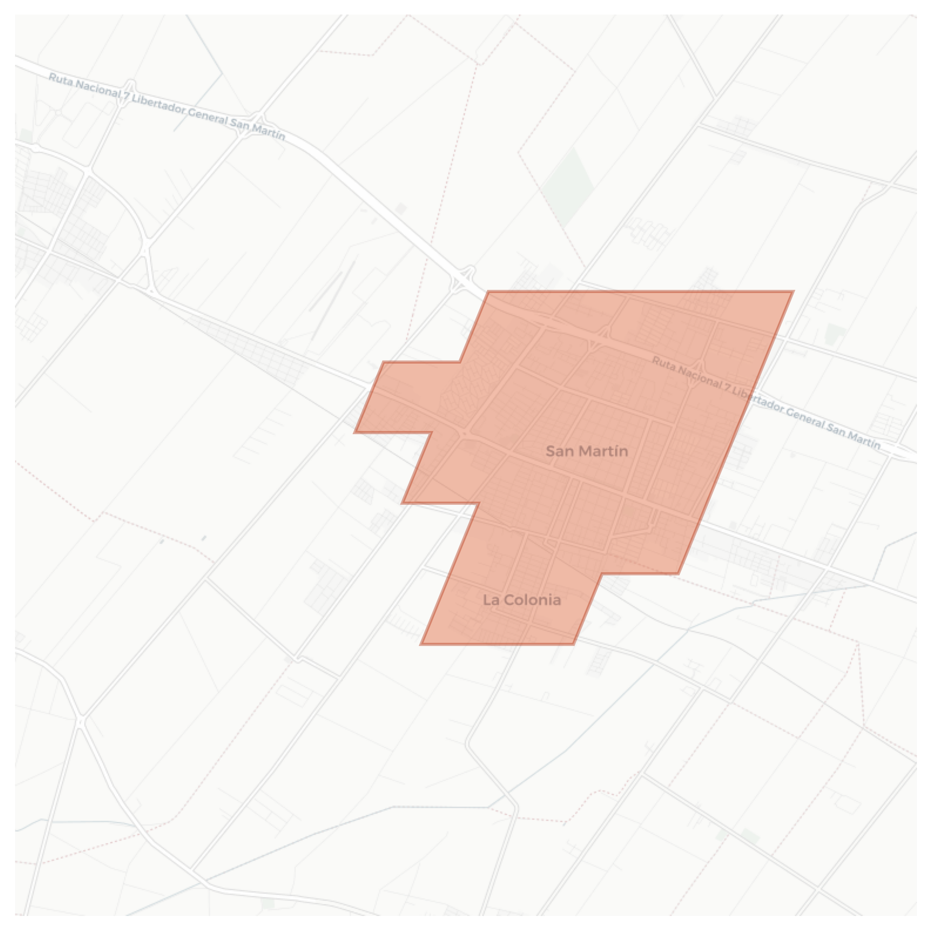 San Martín geographic map