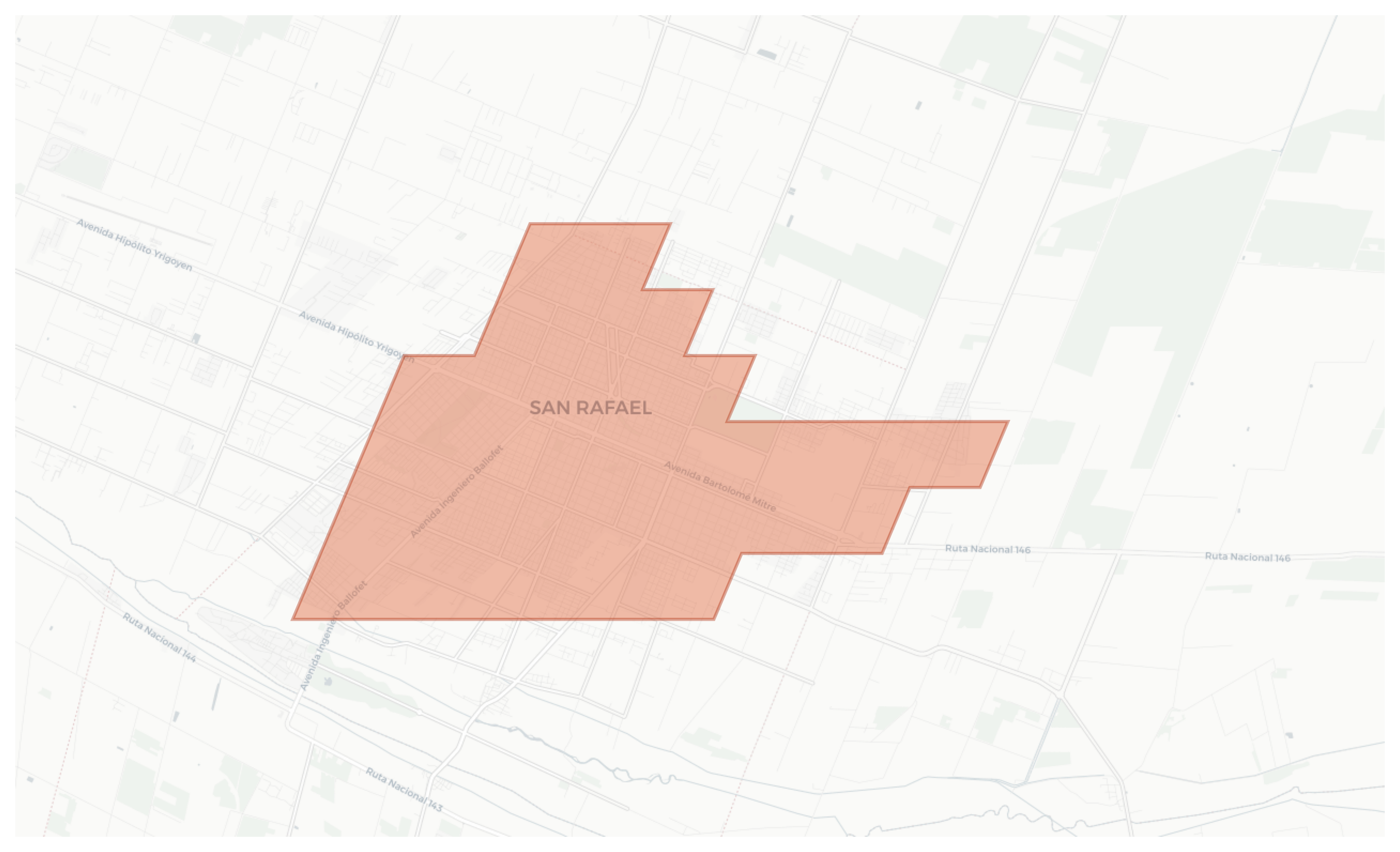 San Rafael geographic map