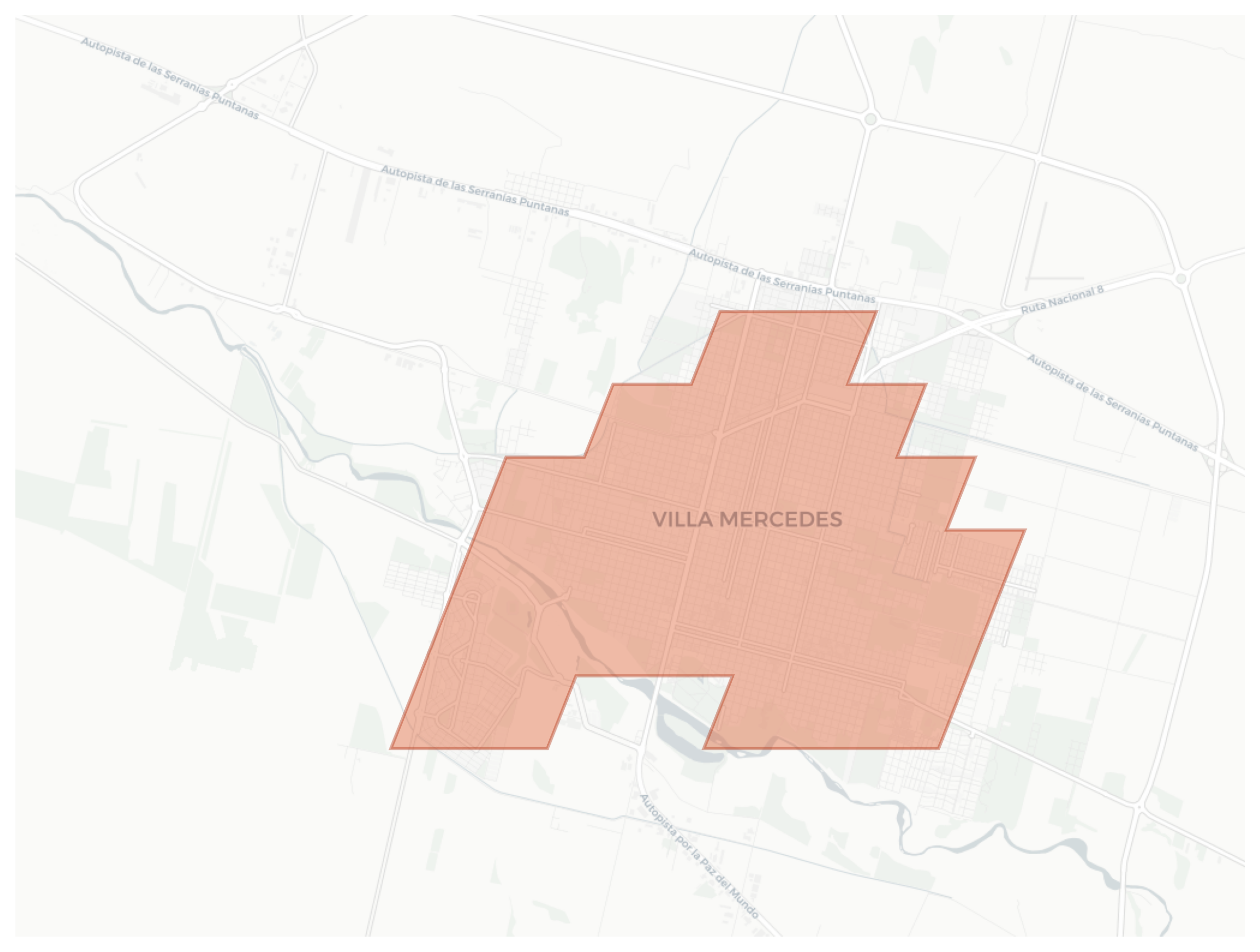 Villa Mercedes geographic map