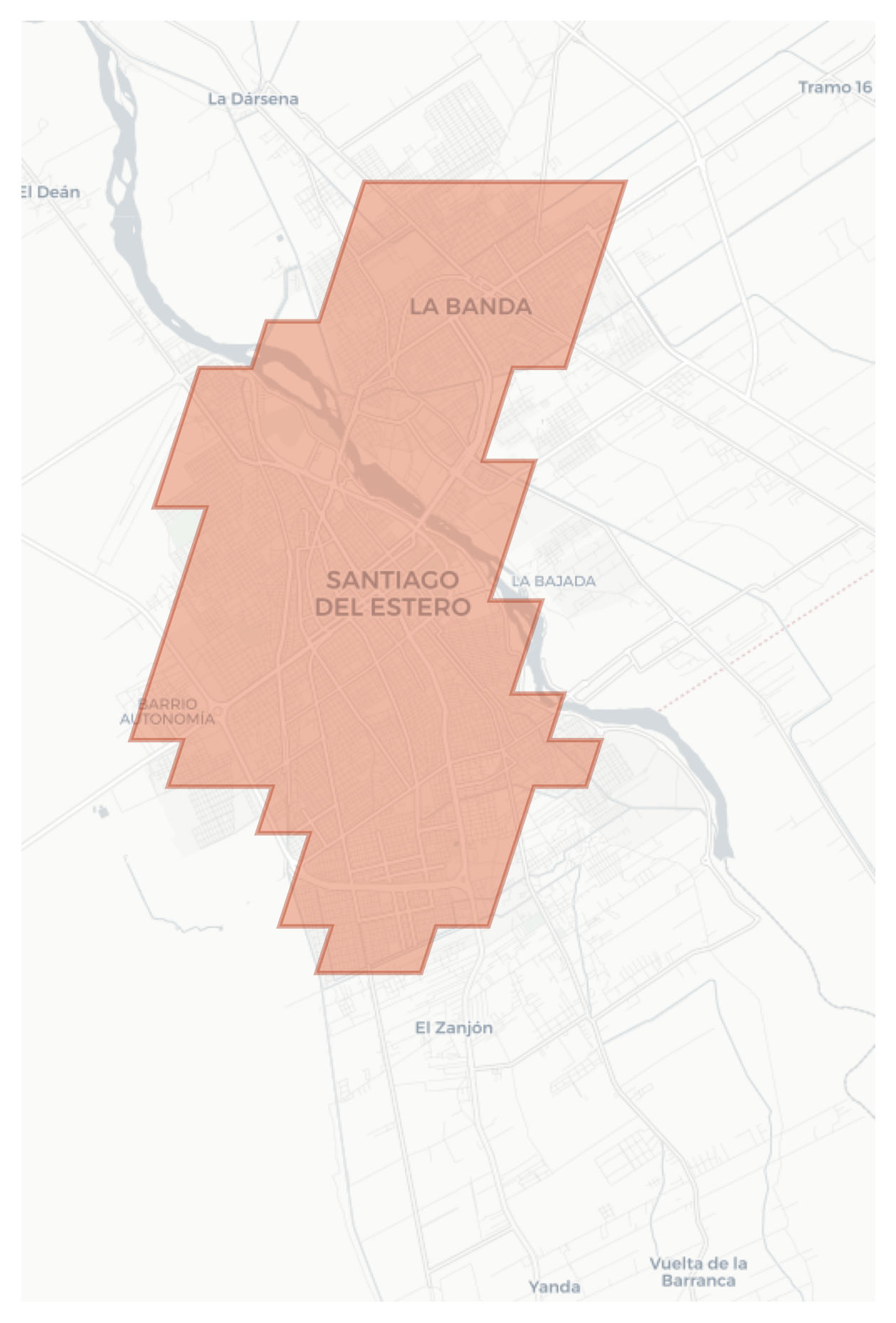 Santiago del Estero geographic map