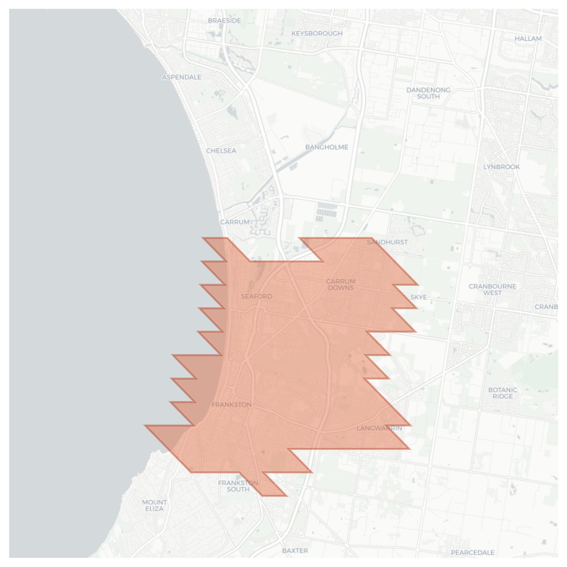 Langwarrin geographic map