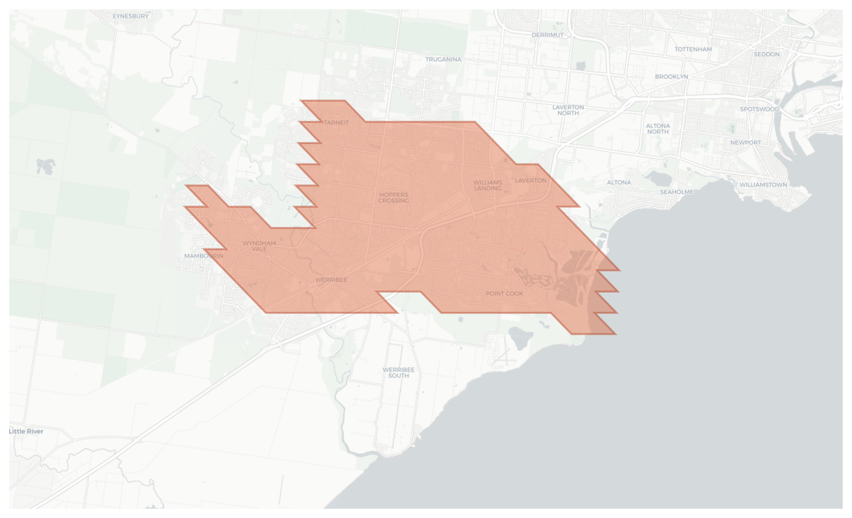 Point Cook geographic map