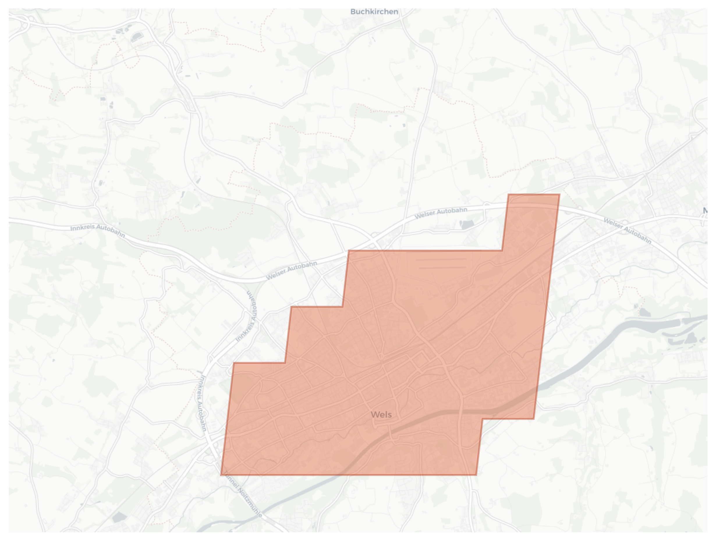 Wels geographic map