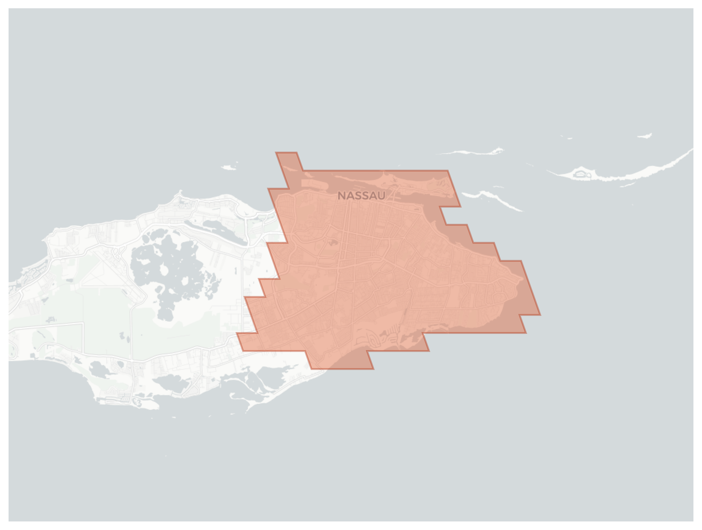 Nassau geographic map
