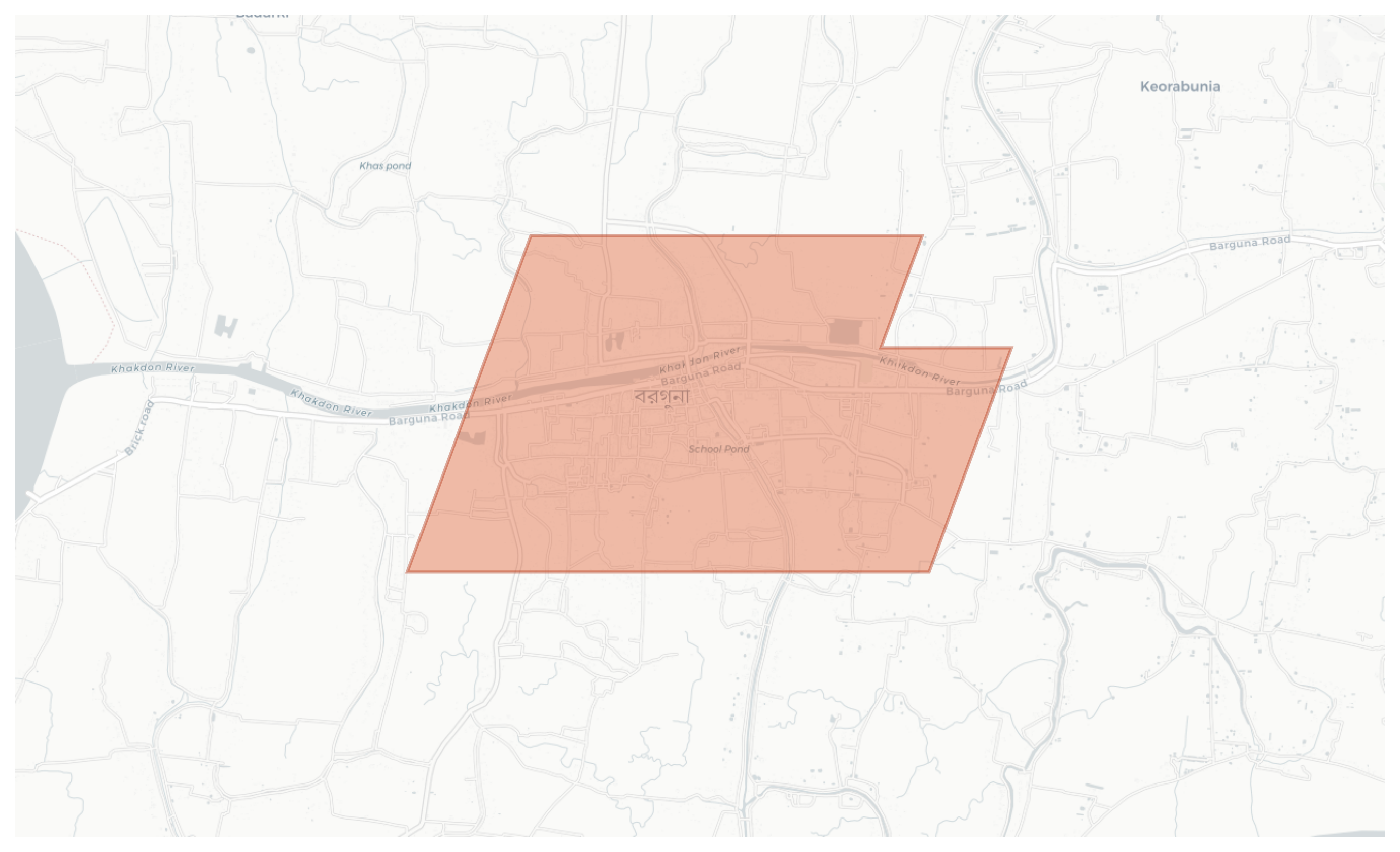 Barguna geographic map