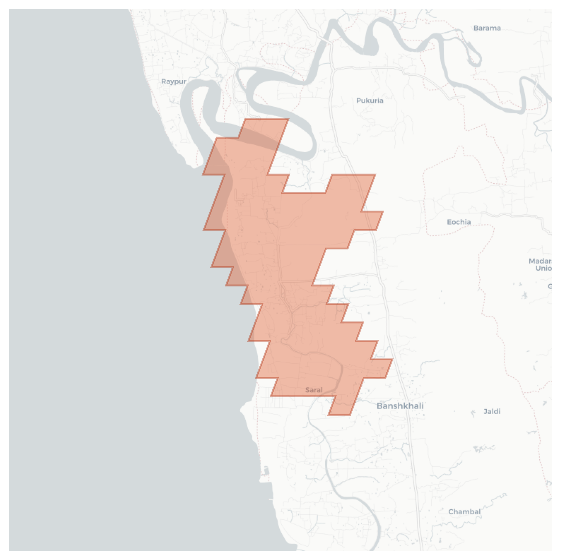 Saral geographic map