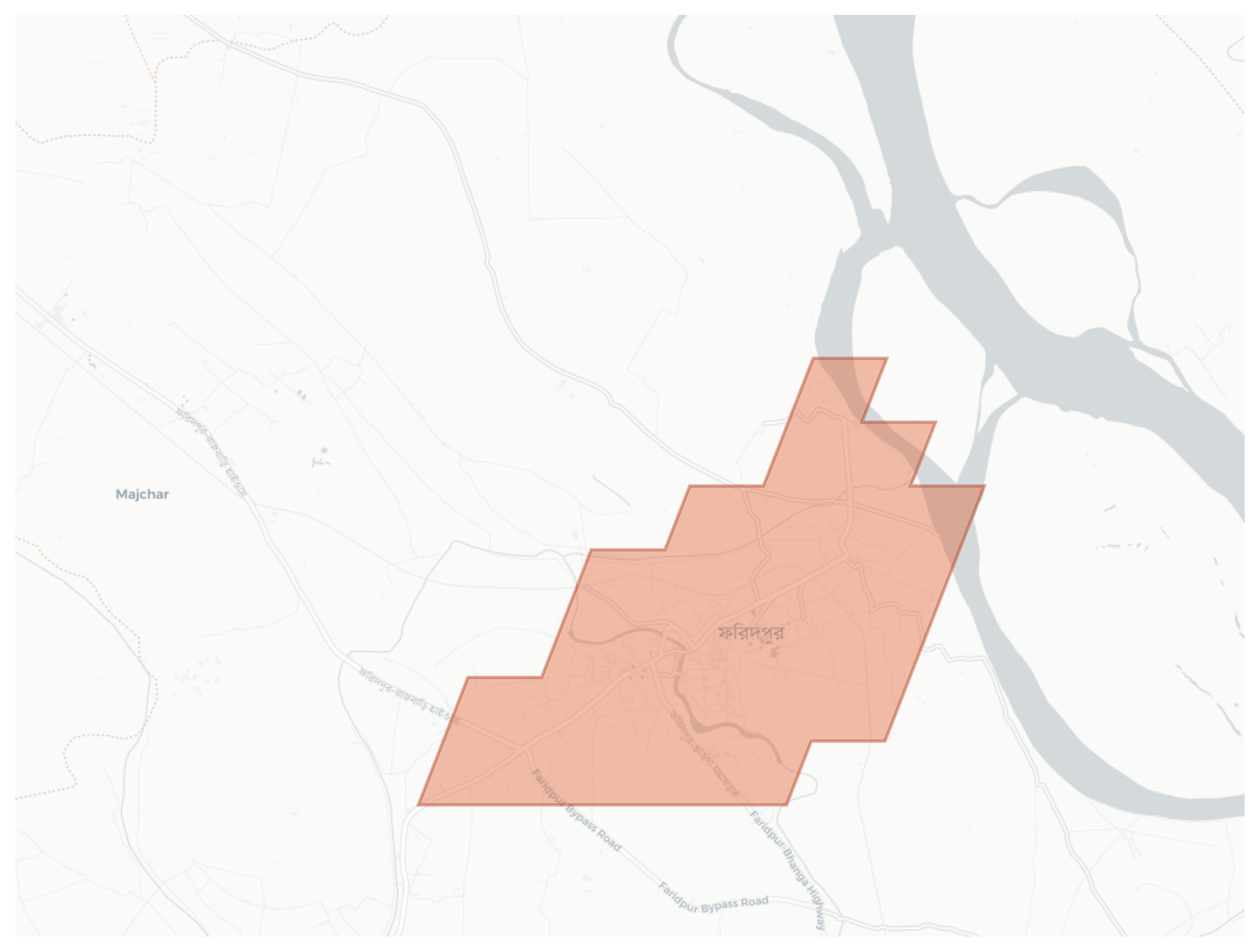 Faridpur geographic map