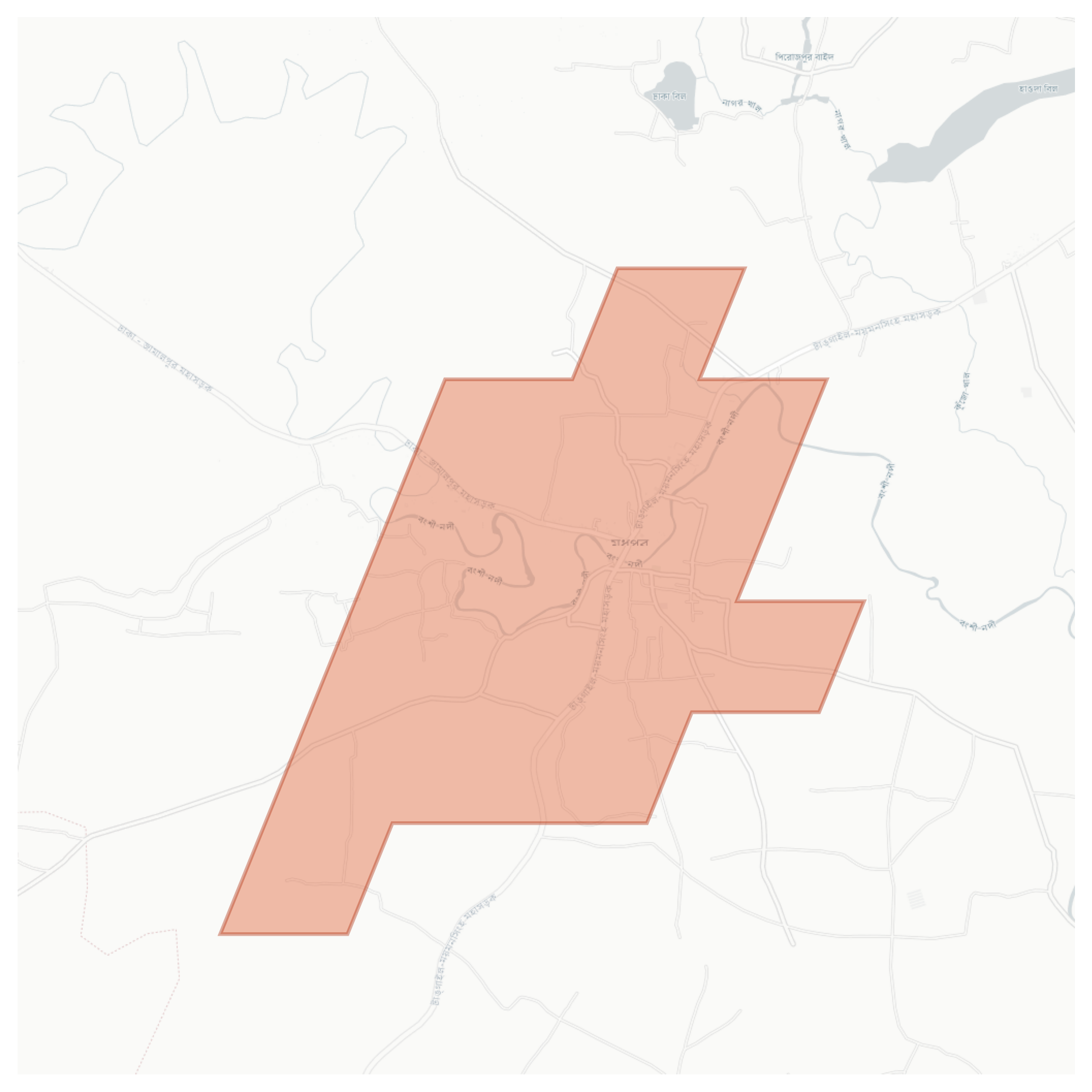 Madhupur geographic map