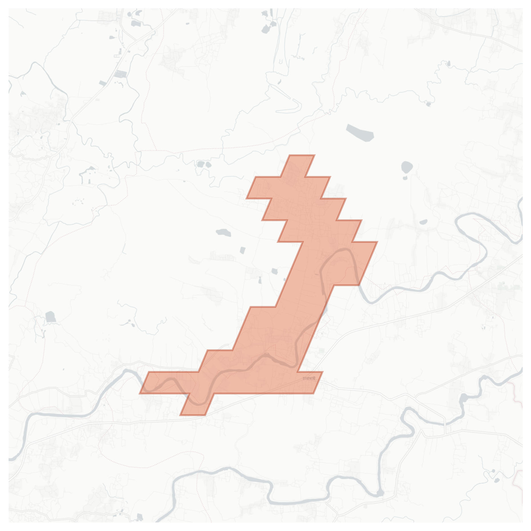 Charkhai geographic map