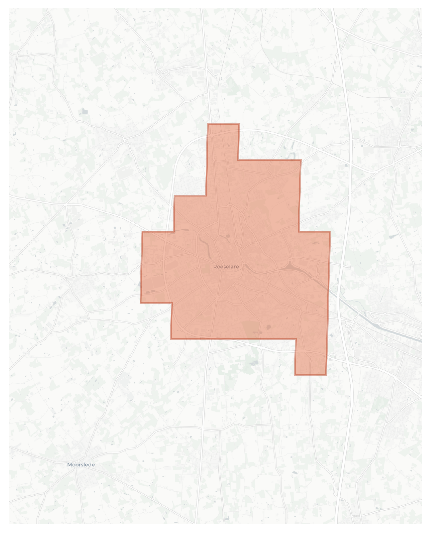 Roeselare geographic map