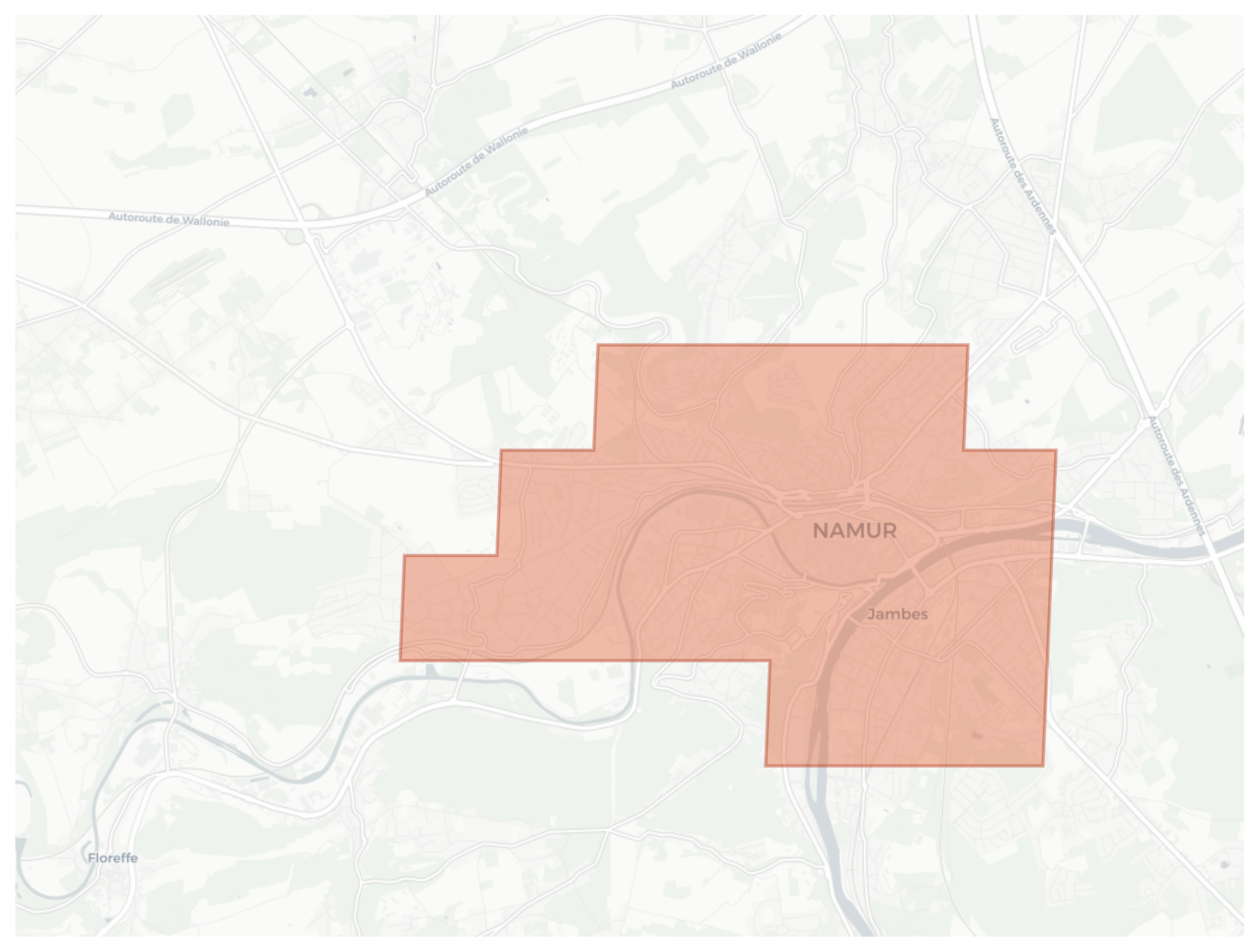Namur geographic map