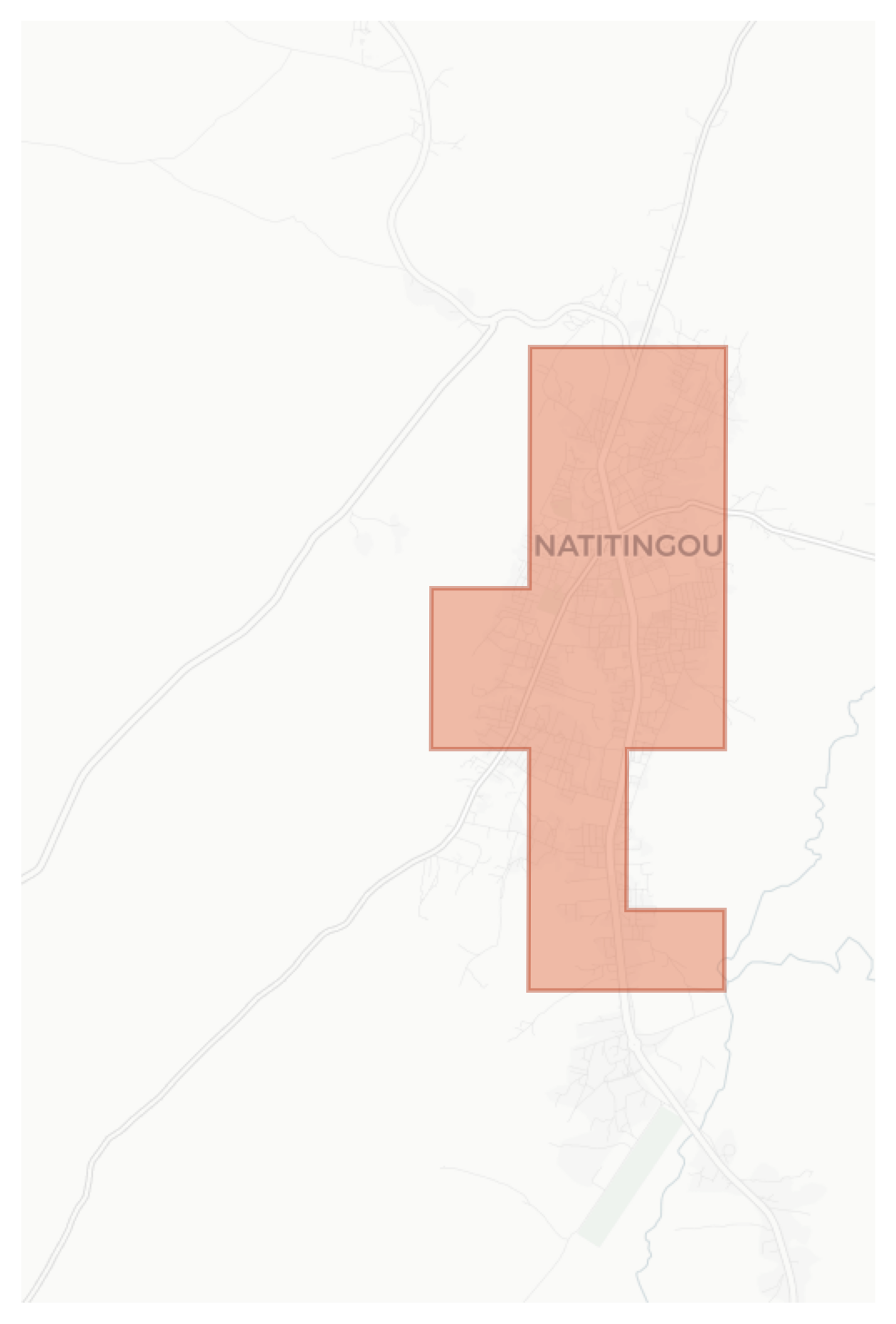Natitingou geographic map