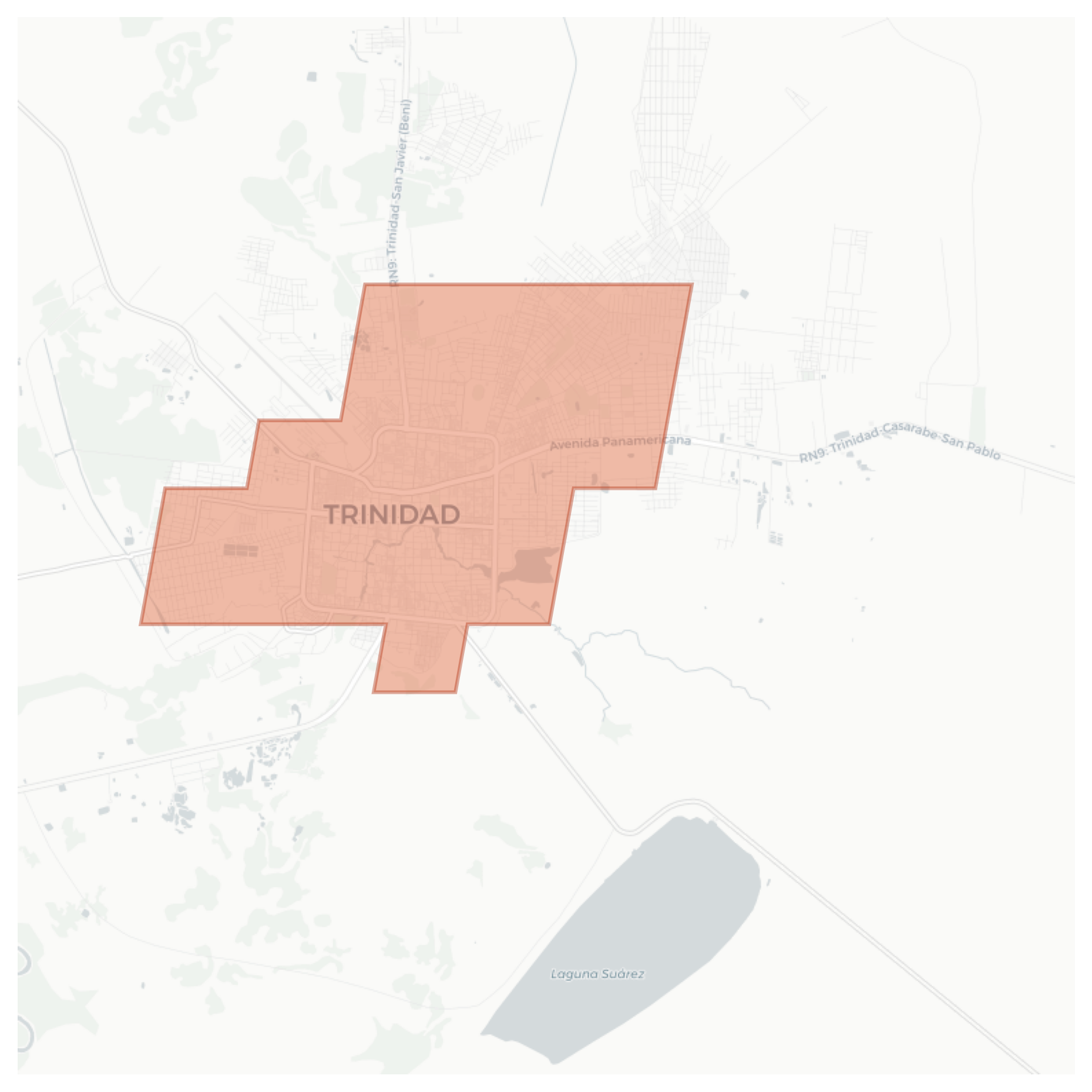 Trinidad geographic map