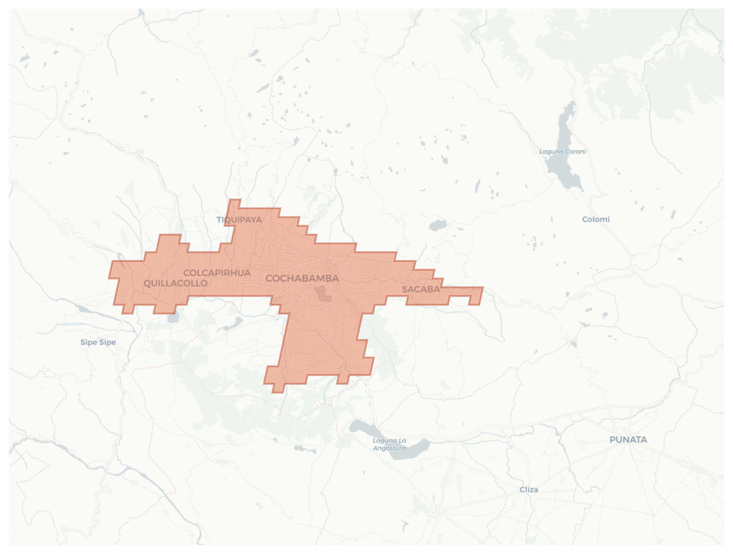 Cochabamba geographic map