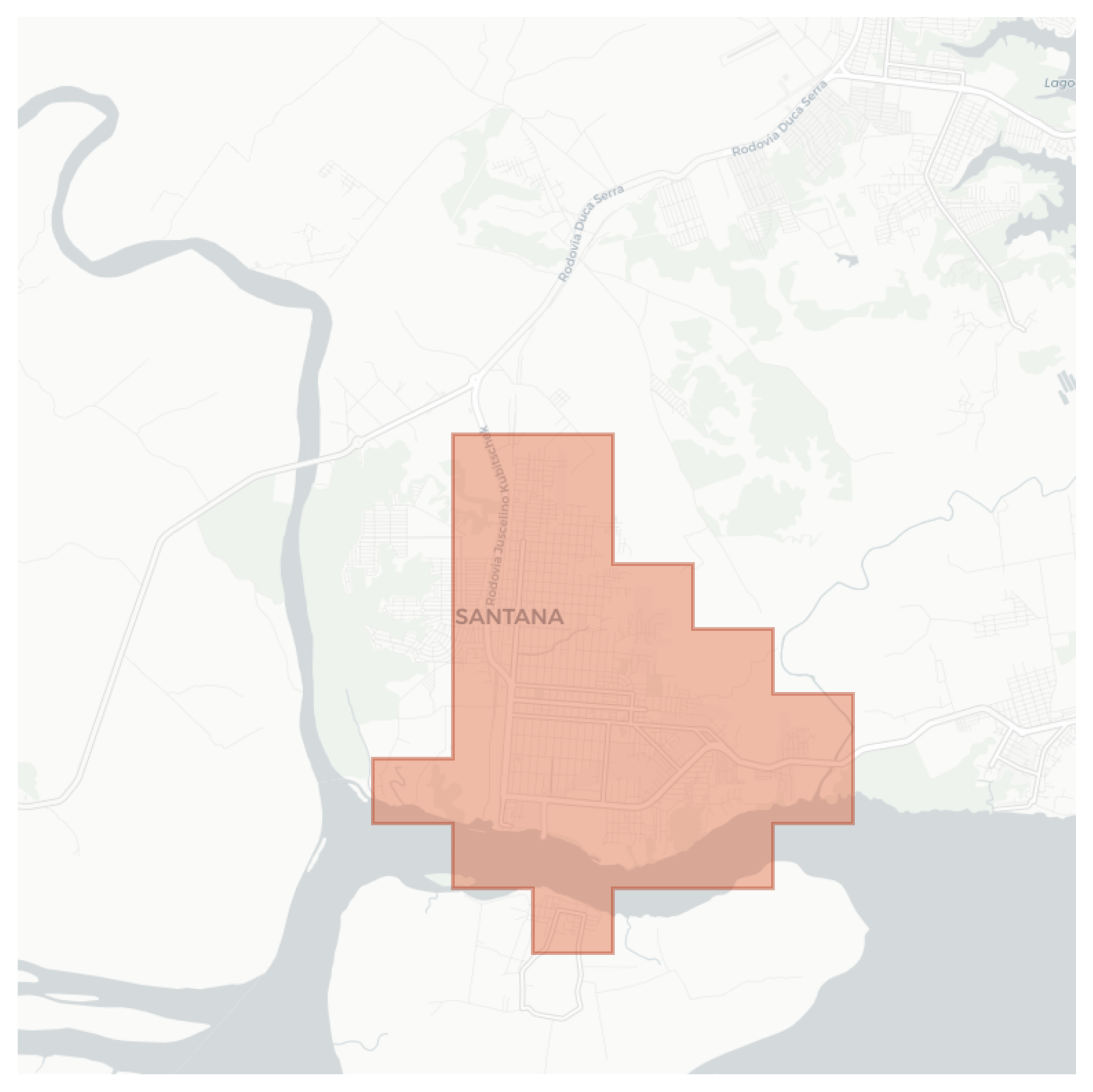 Santana geographic map