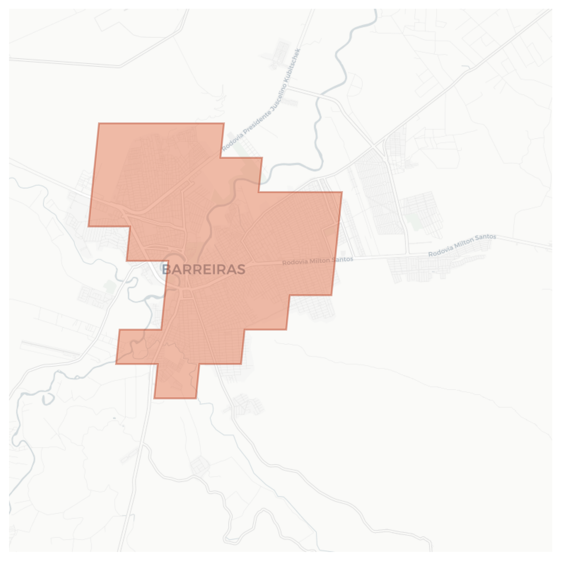Barreiras geographic map