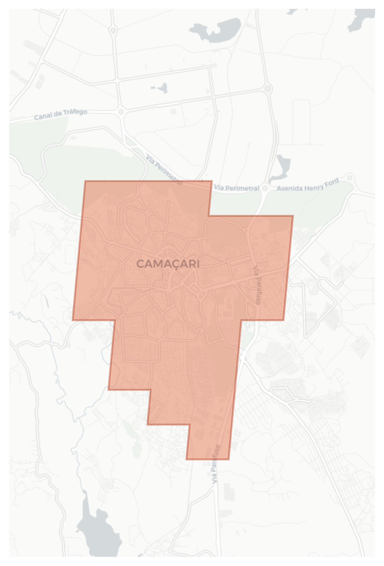Camaçari geographic map