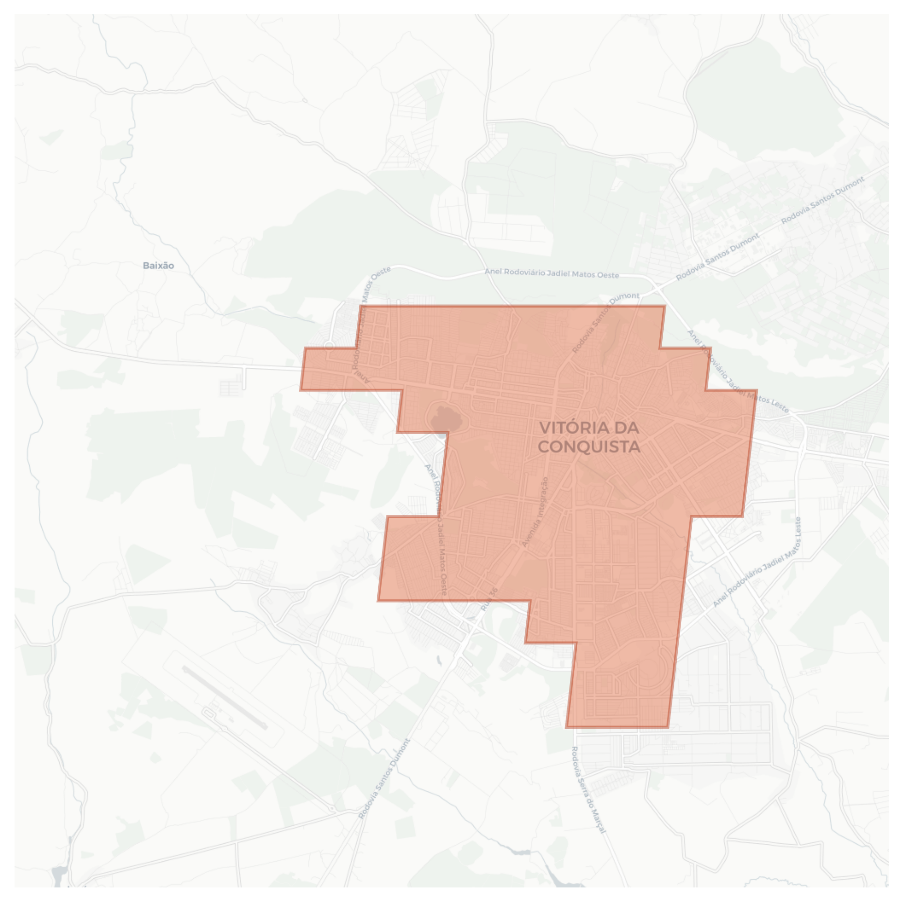 Vitória da Conquista geographic map