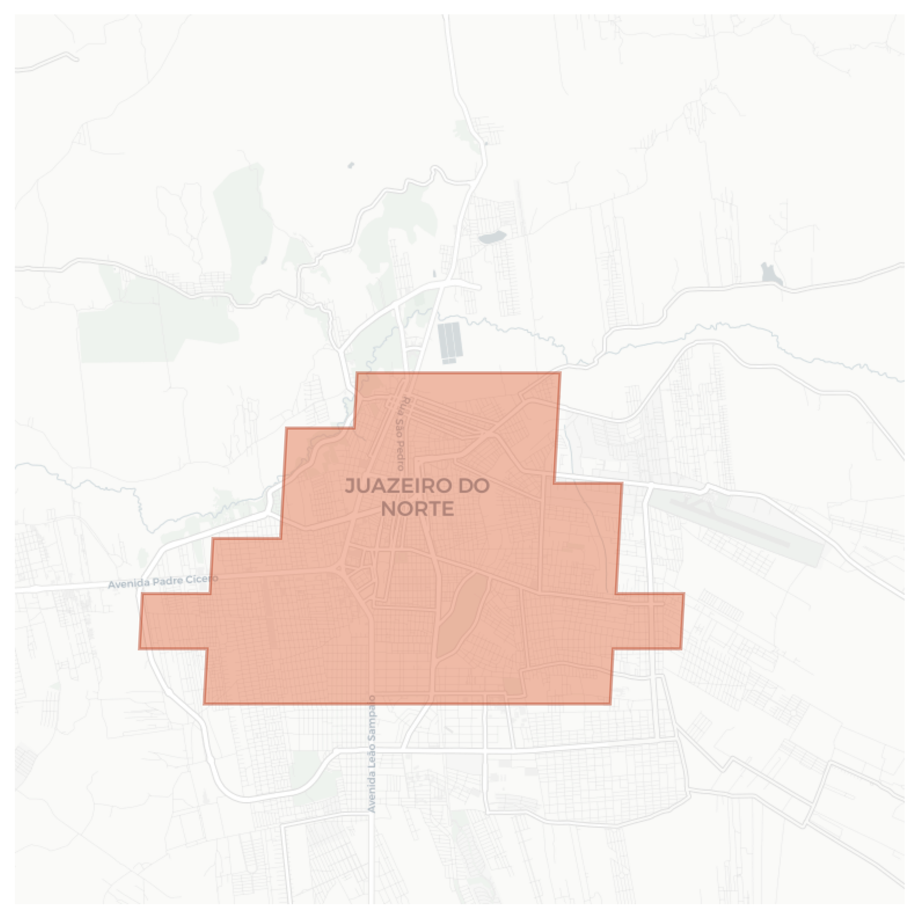 Juazeiro do Norte geographic map