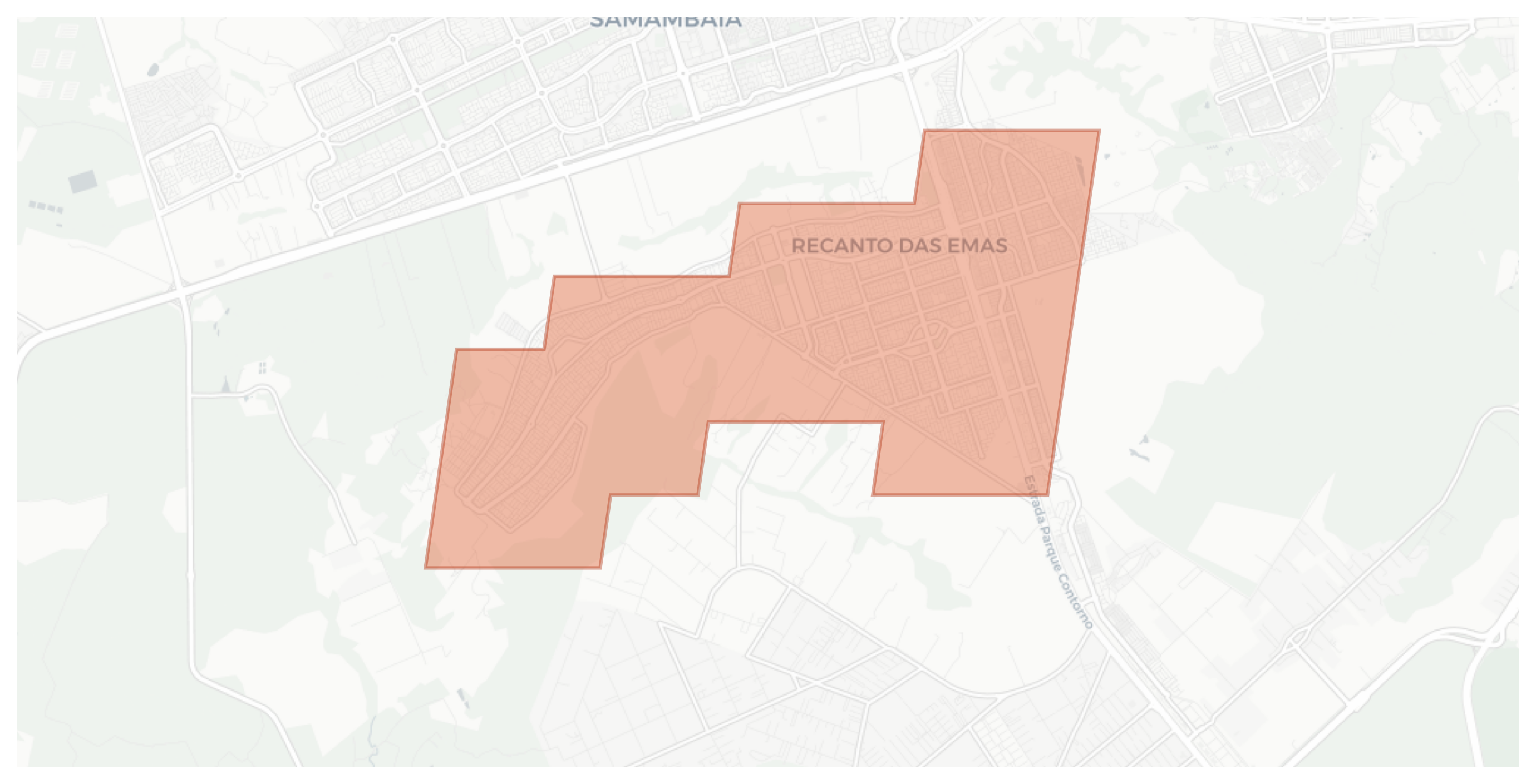 Recanto das Emas geographic map