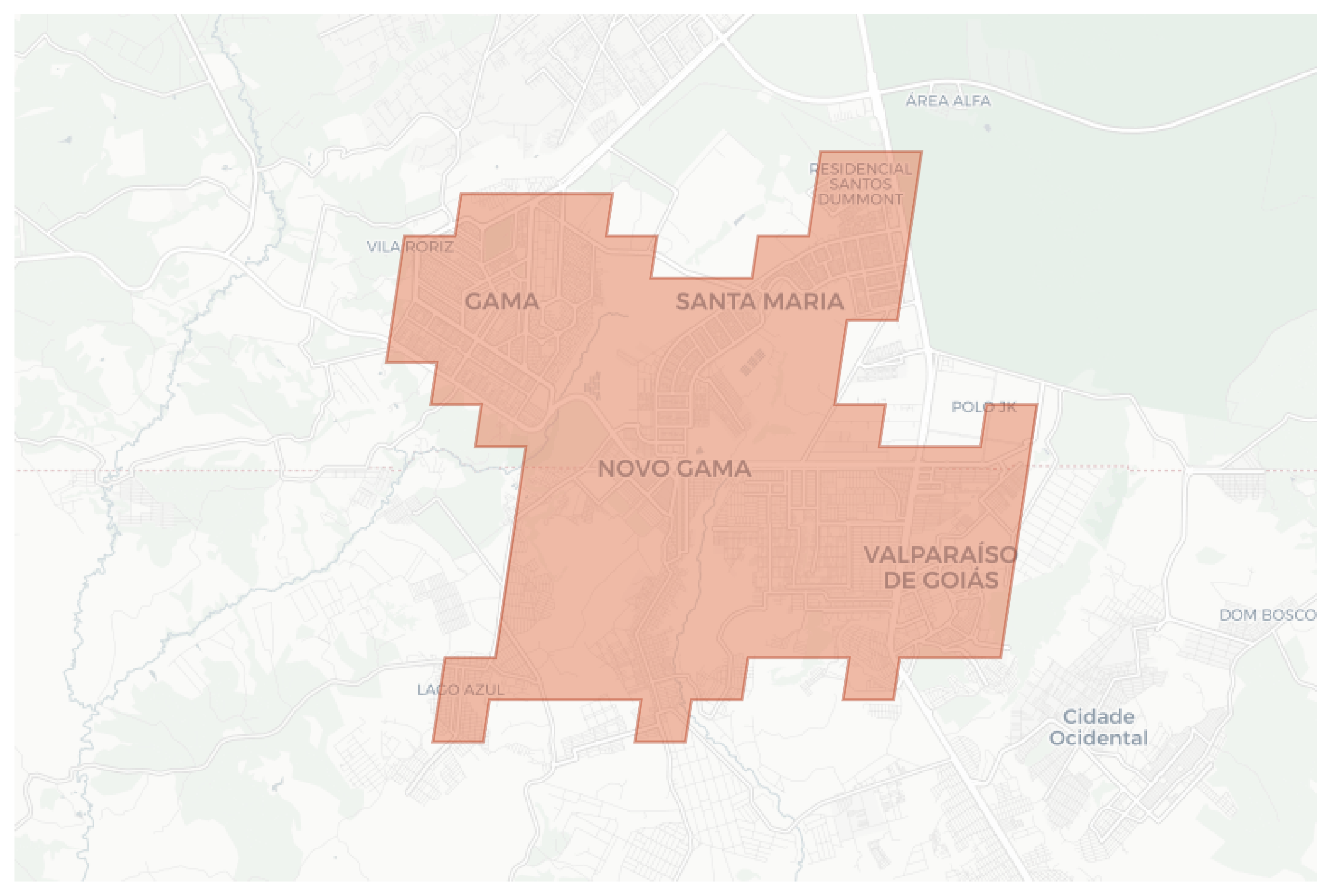 Valparaíso de Goiás geographic map