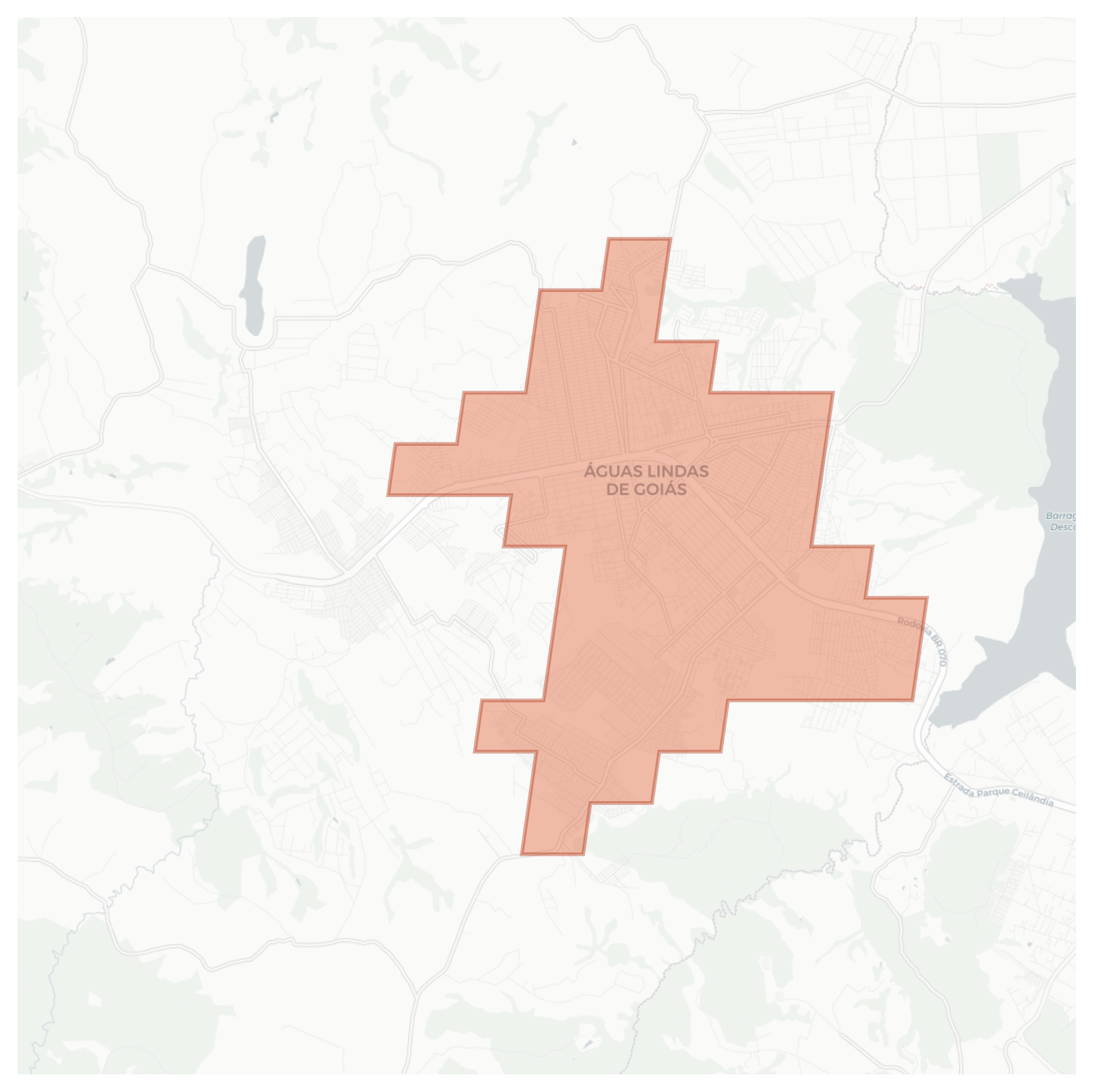 Águas Lindas de Goiás geographic map