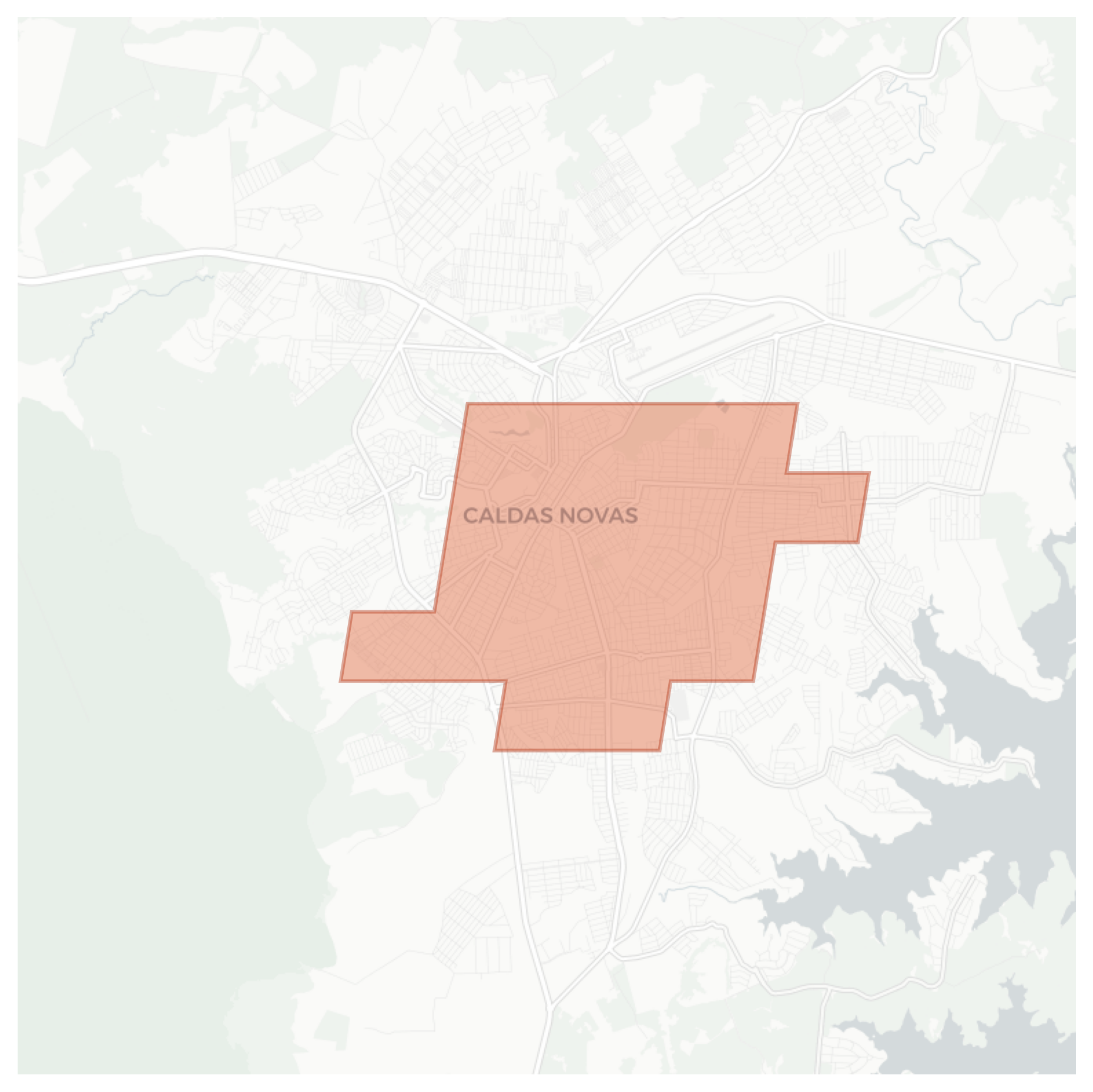 Caldas Novas geographic map