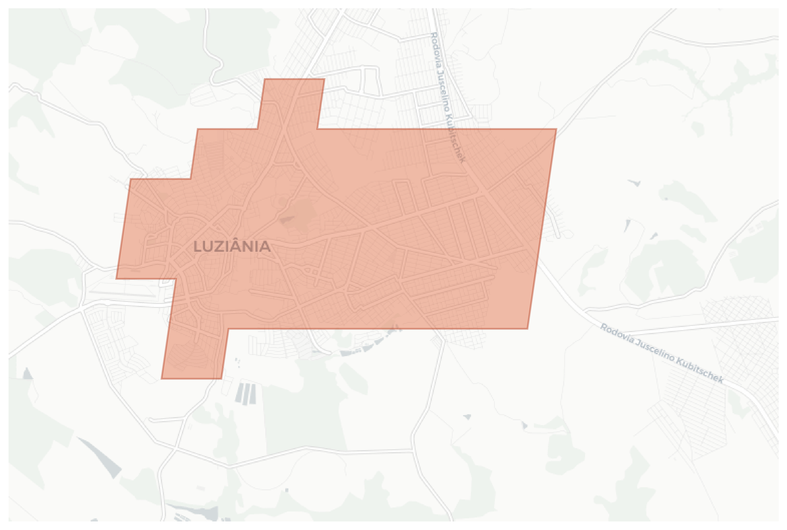 Luziânia geographic map