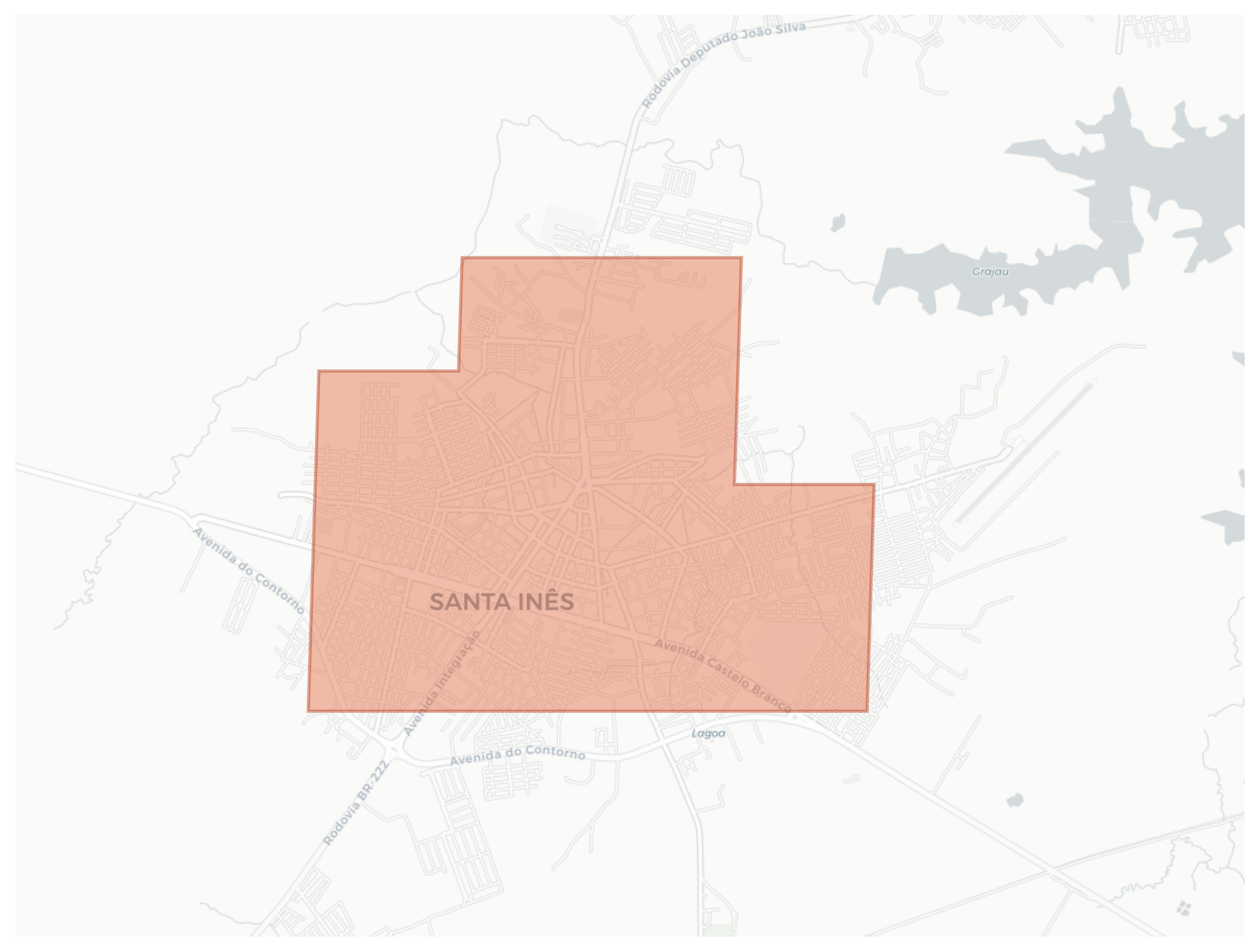 Santa Inês geographic map