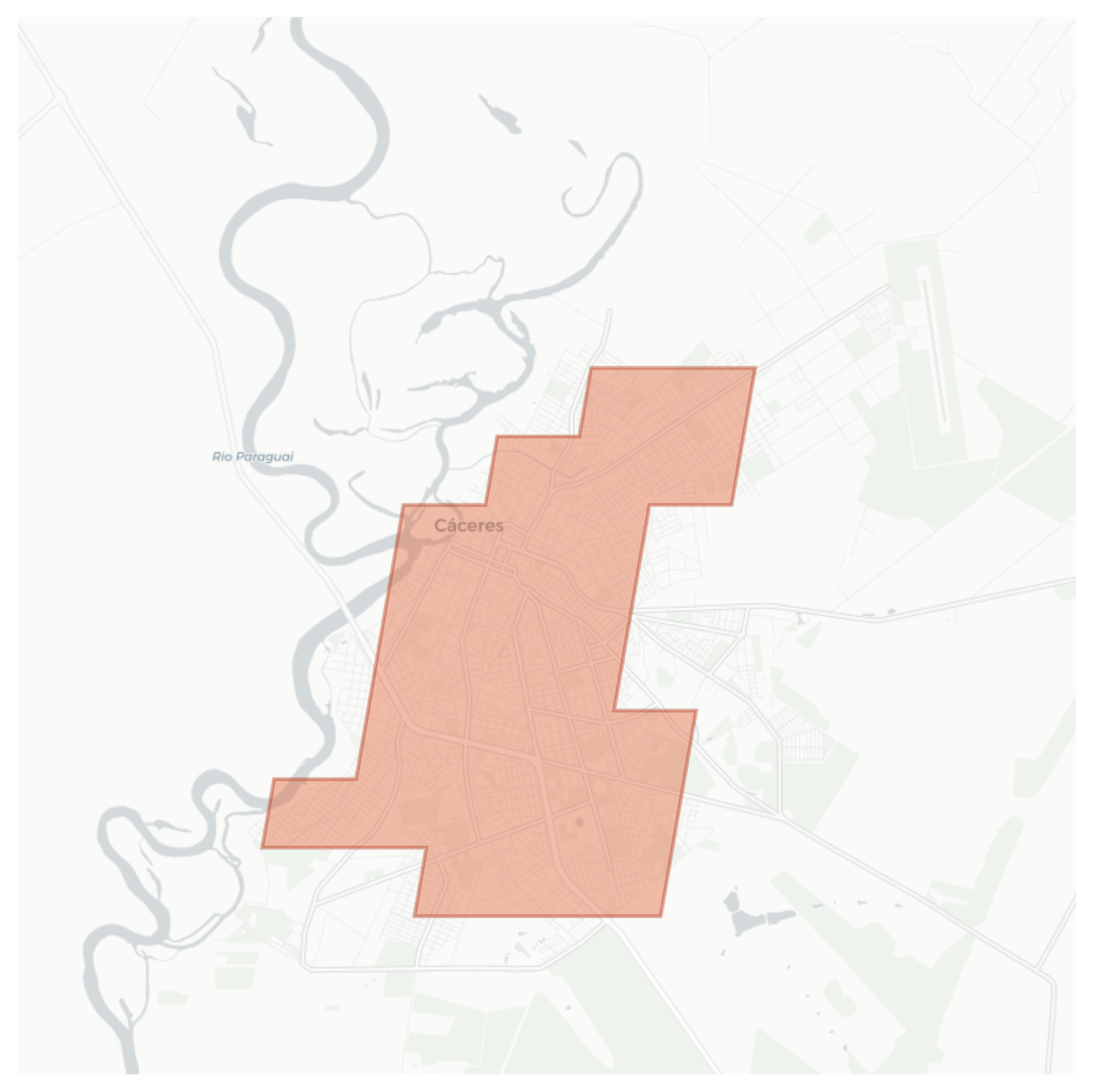 Cáceres geographic map