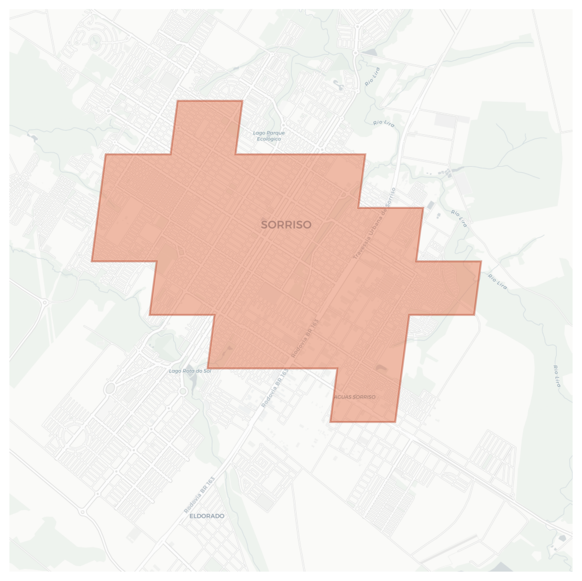 Sorriso geographic map