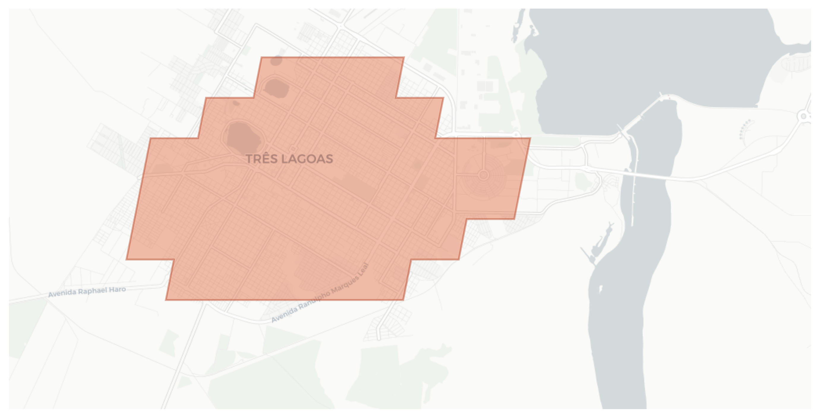 Três Lagoas geographic map