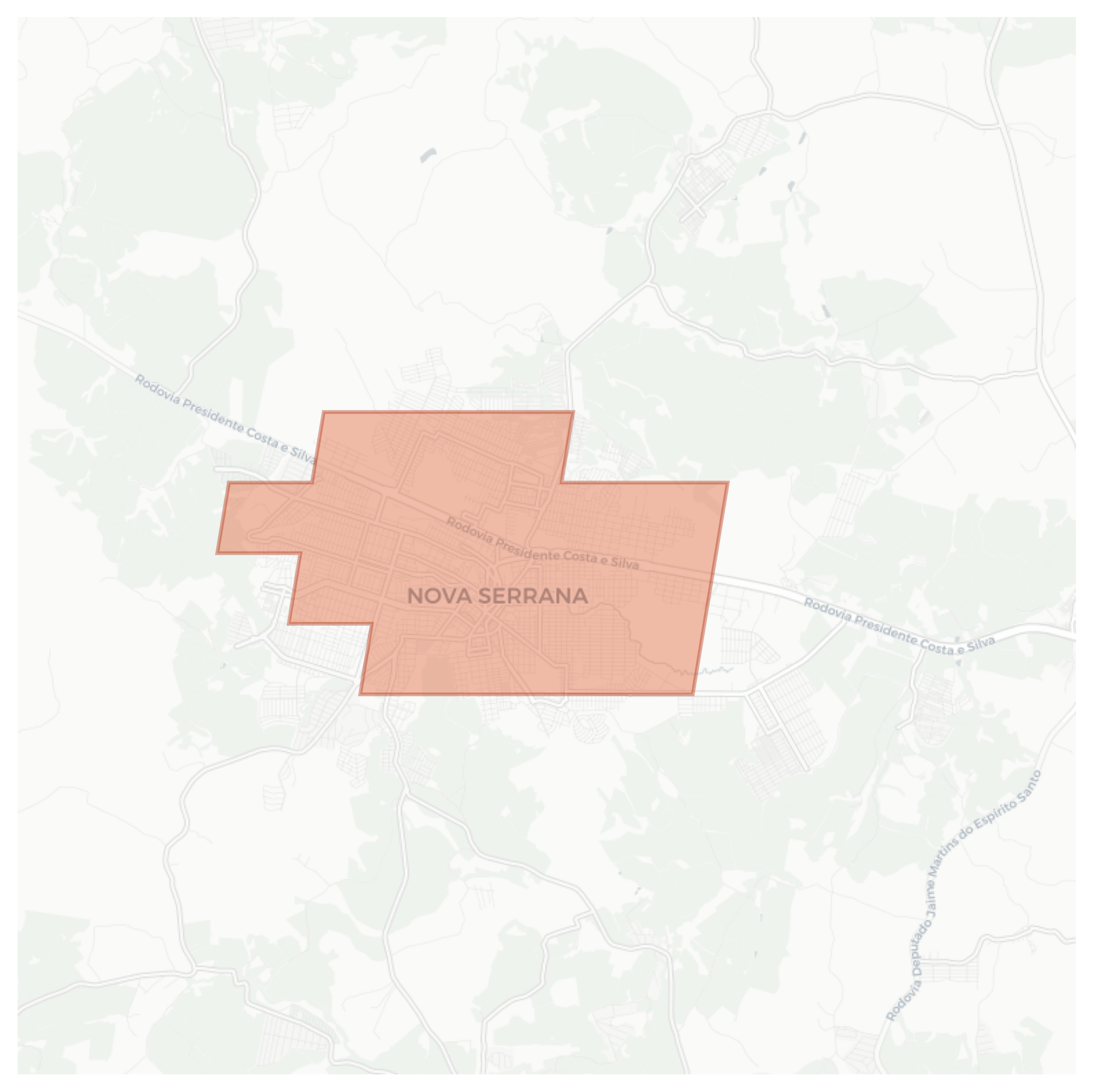 Nova Serrana geographic map