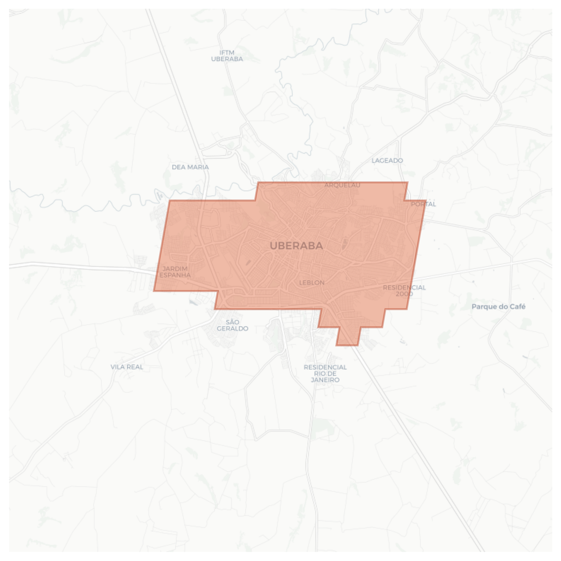 Uberaba geographic map