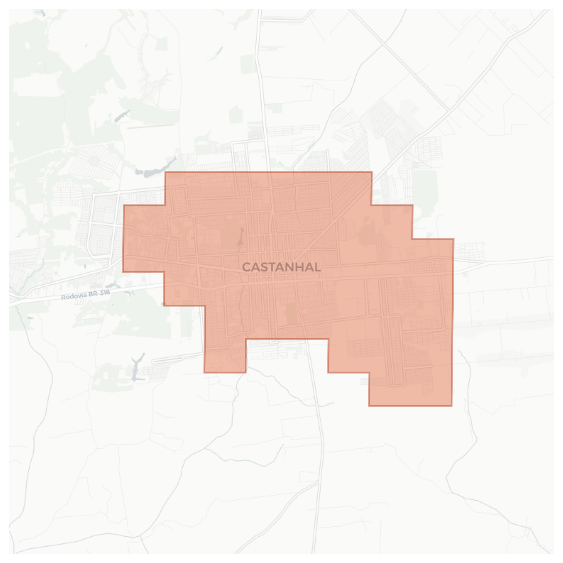 Castanhal geographic map