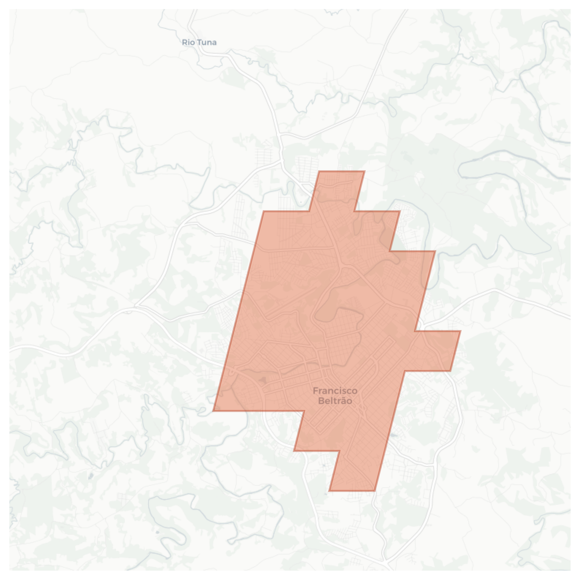 Francisco Beltrão geographic map