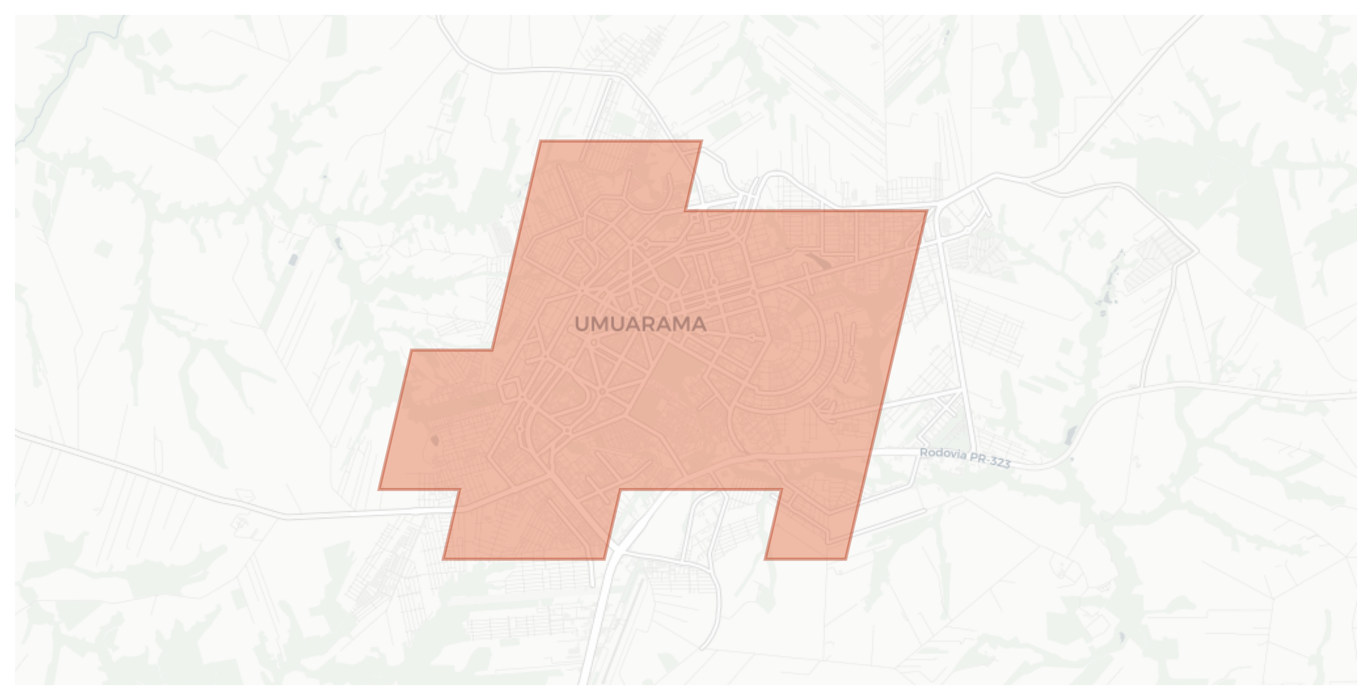 Umuarama geographic map