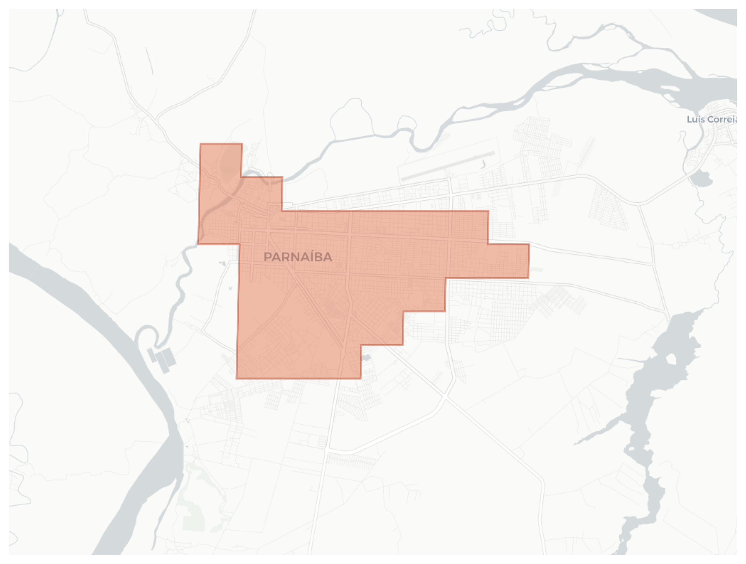 Parnaíba geographic map