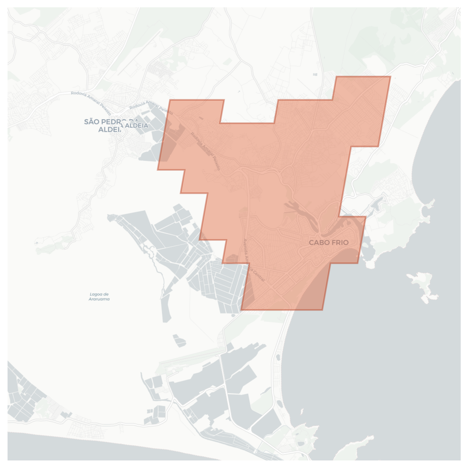 Cabo Frio geographic map