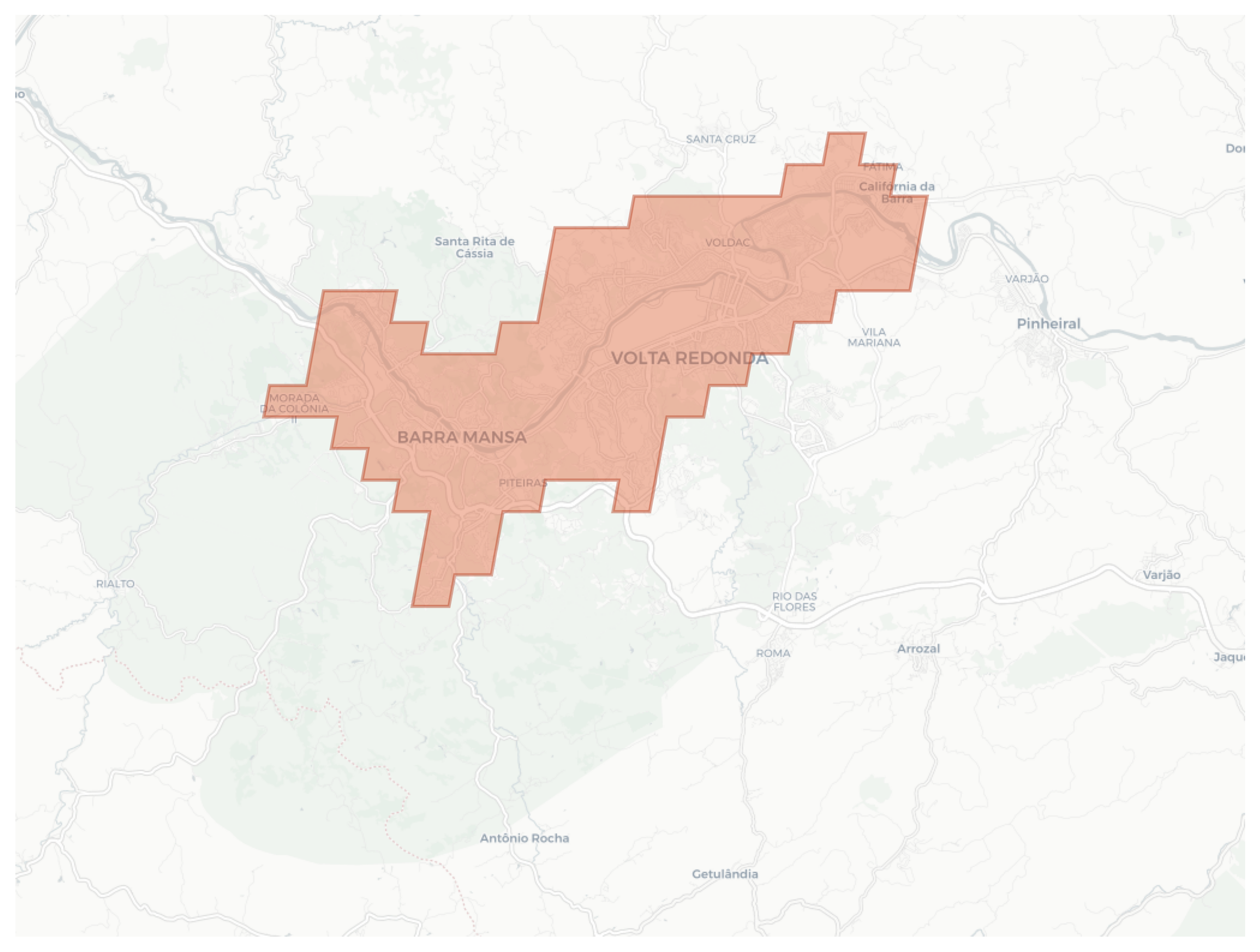 Volta Redonda geographic map
