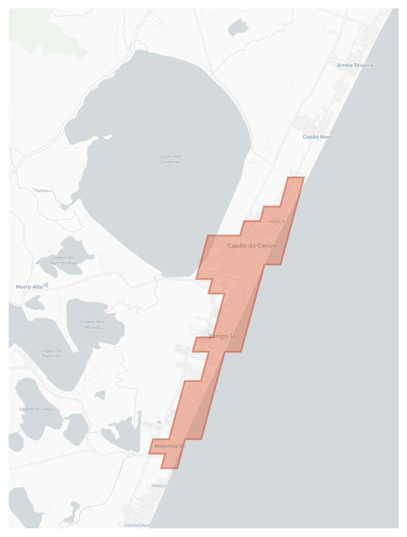Capão da Canoa geographic map