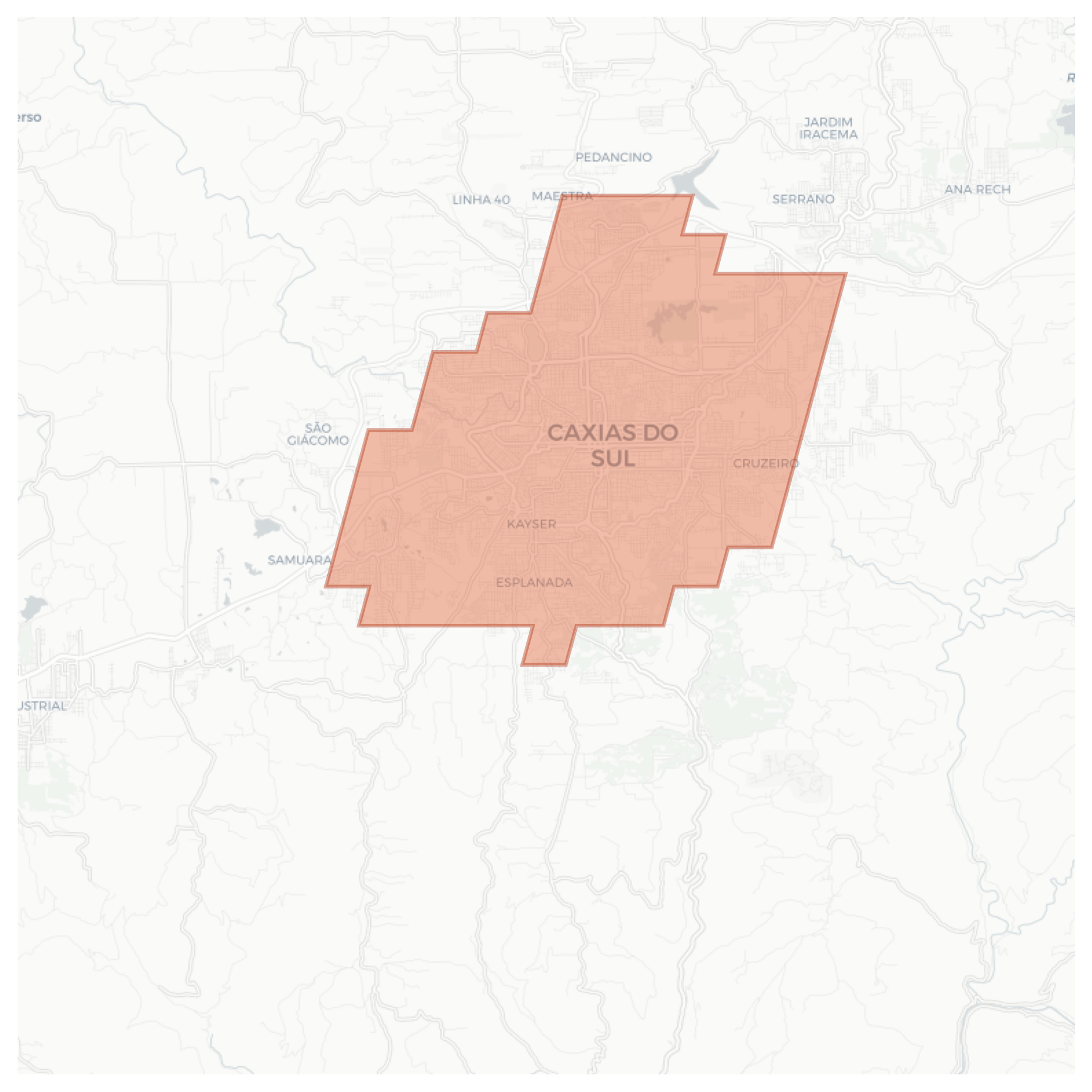 Caxias do Sul geographic map