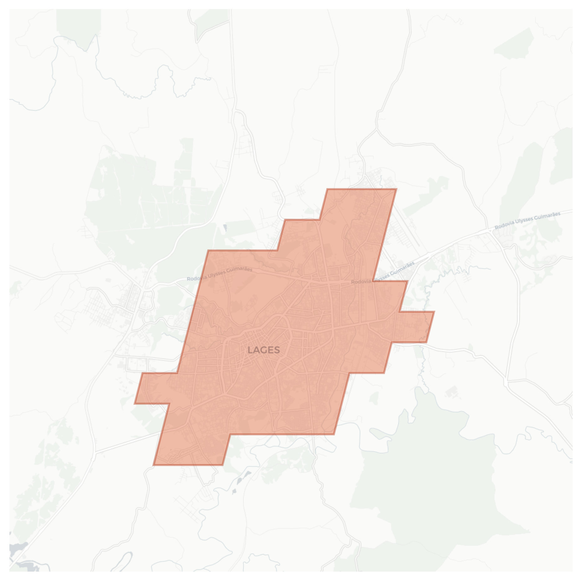 Lages geographic map