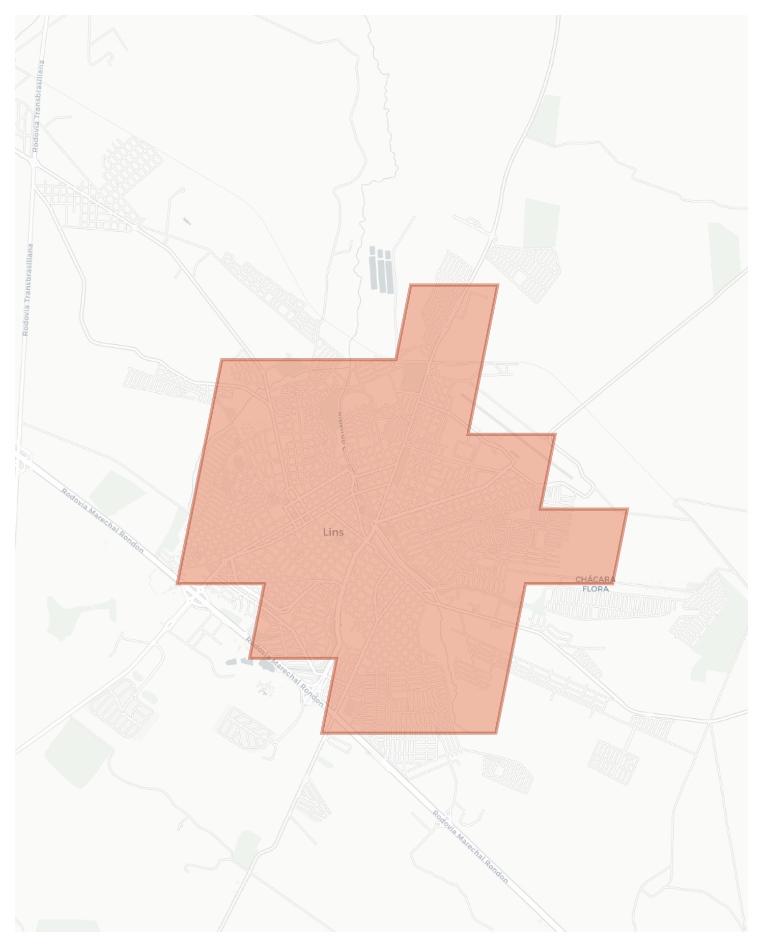 Lins geographic map