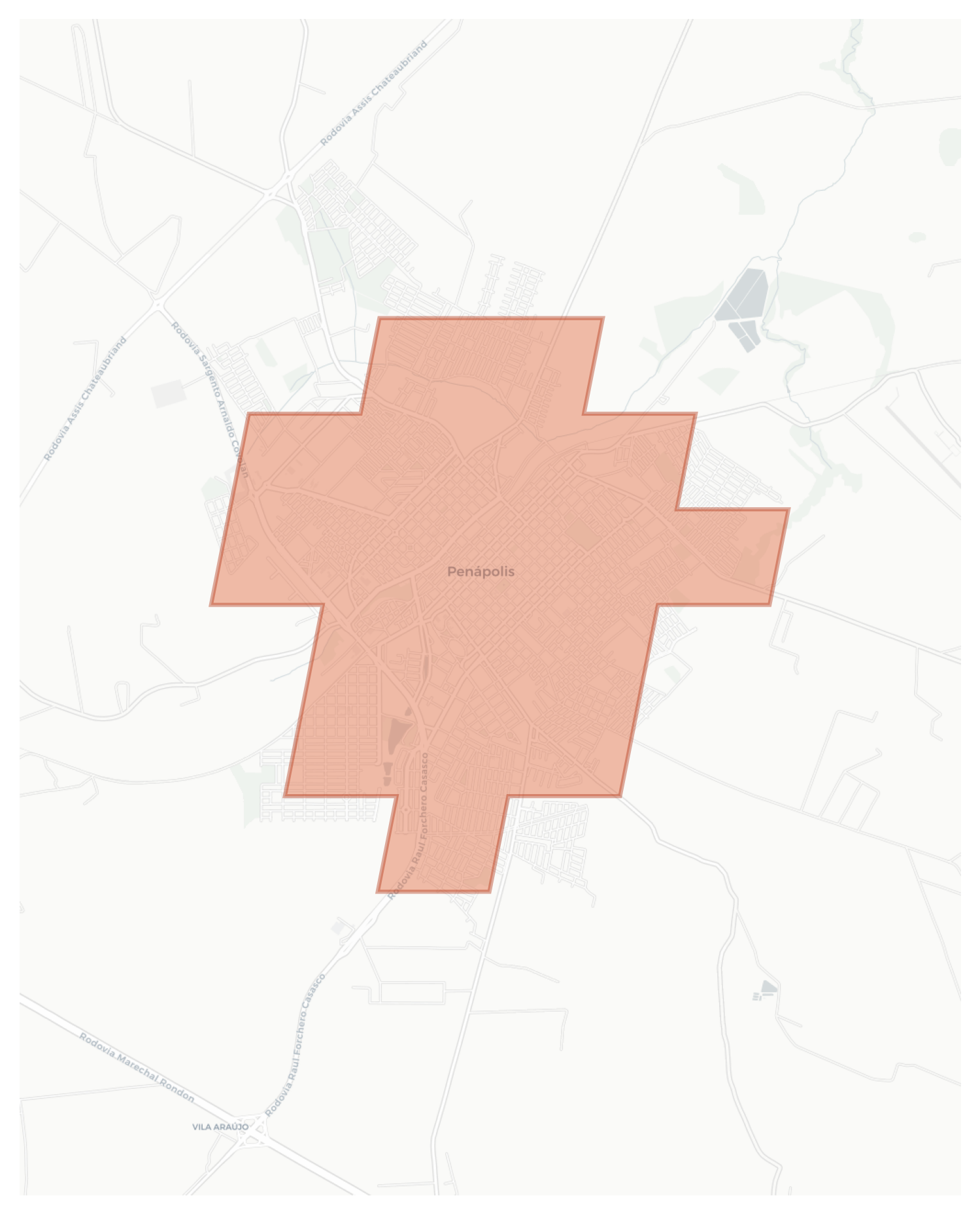 Penápolis geographic map