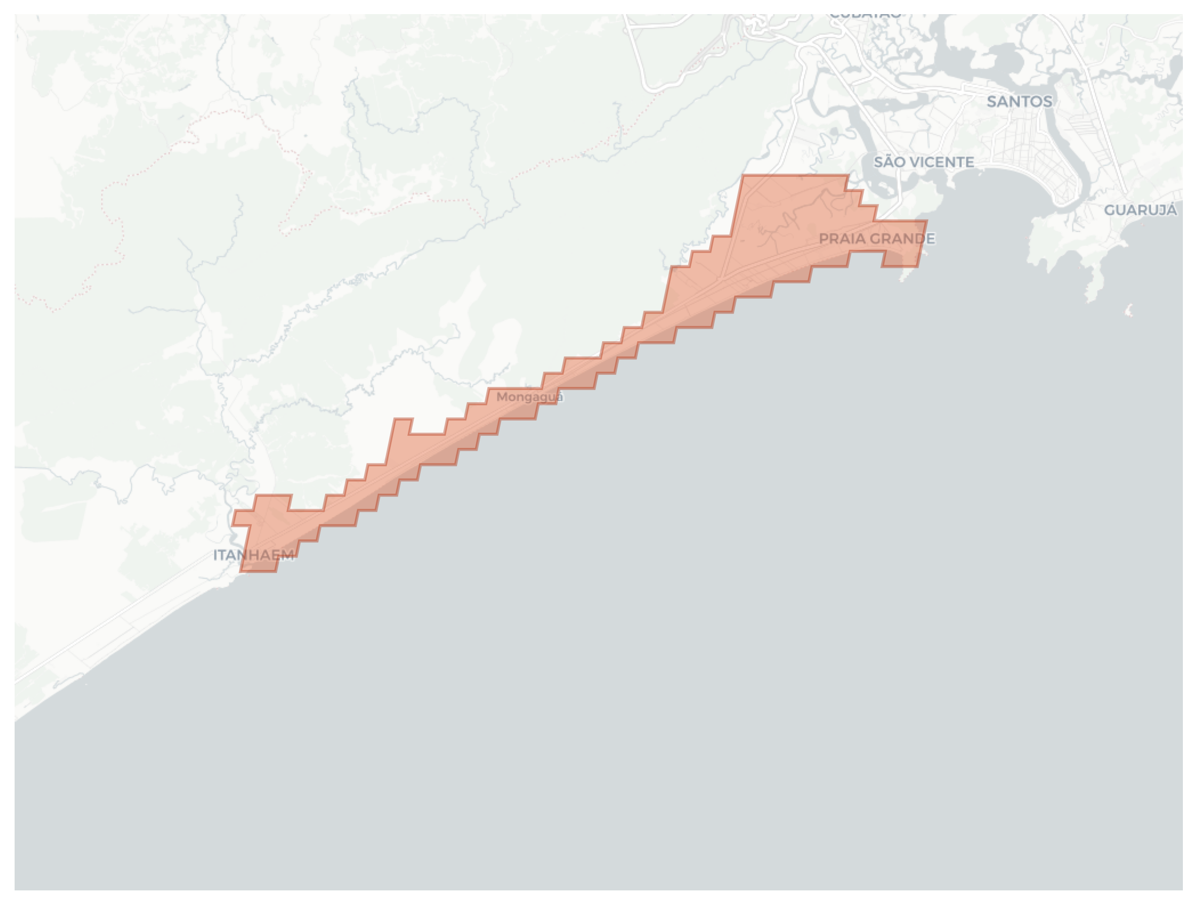 Praia Grande geographic map
