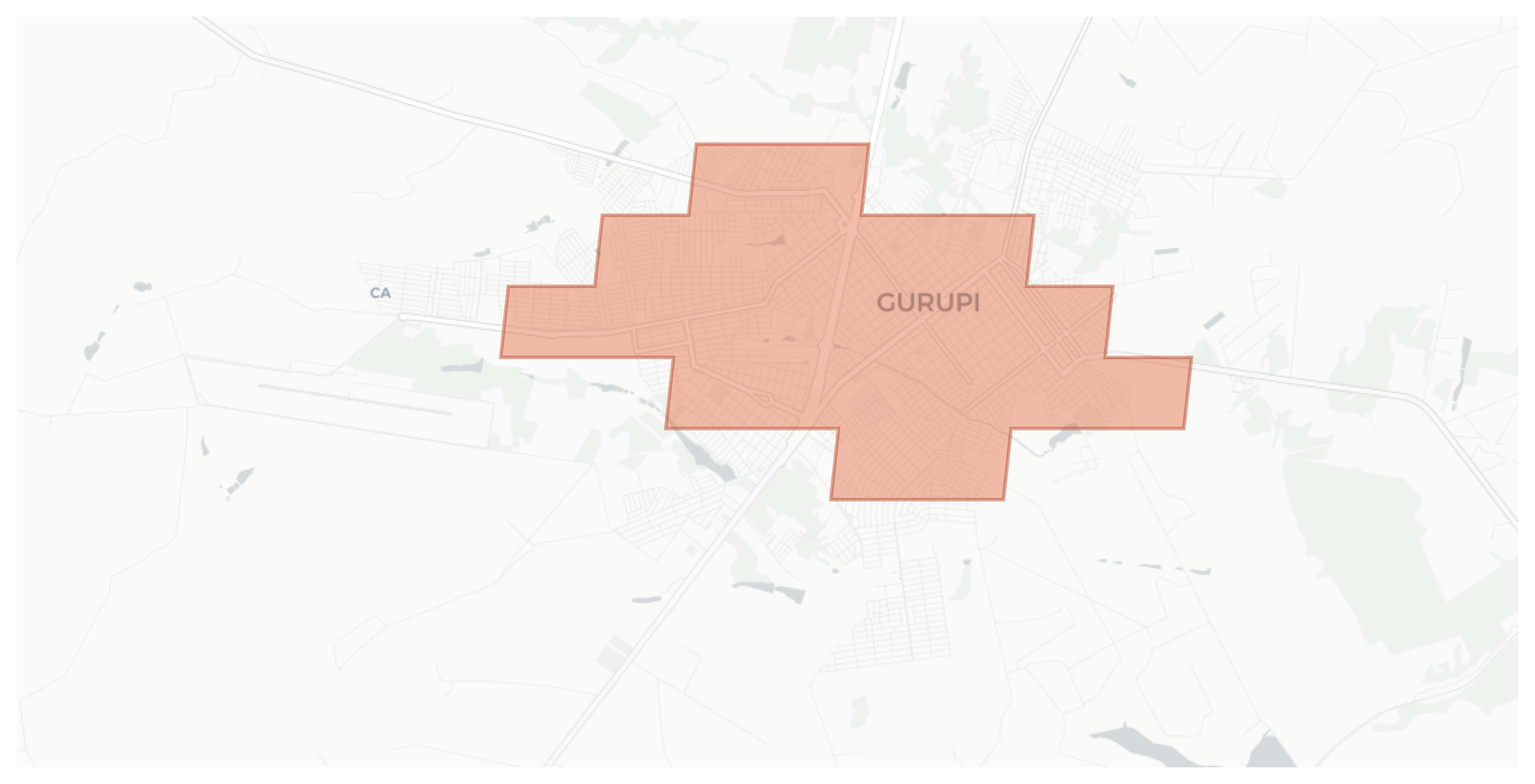 Gurupi geographic map