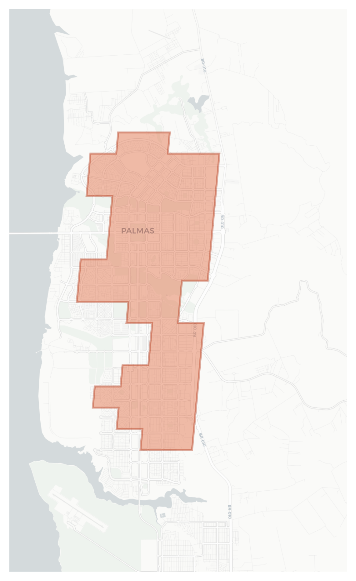 Palmas geographic map