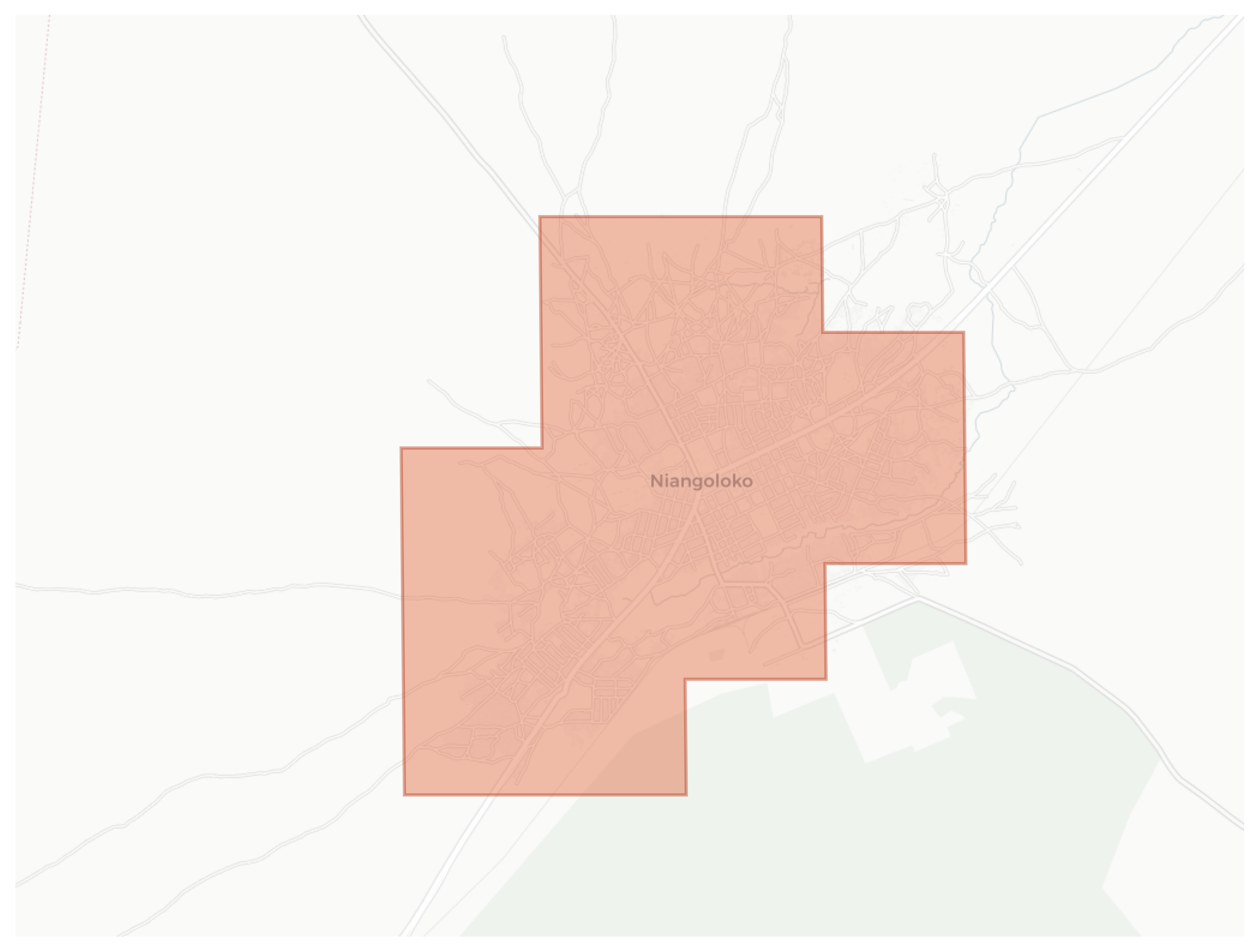 Niangoloko geographic map