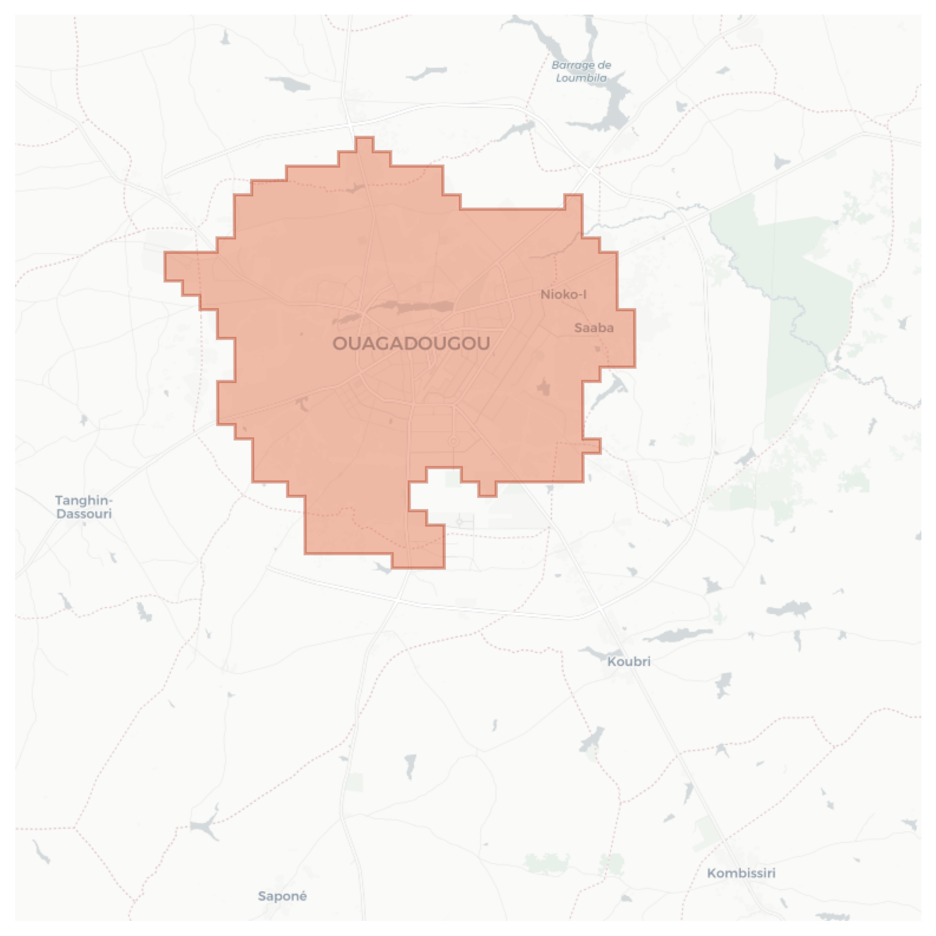 Ouagadougou geographic map